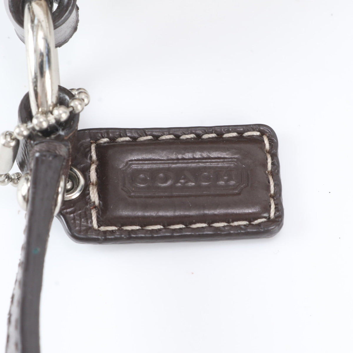 Coach Signature Brown Leather Canvas Crossbody Bag Shoulder Bag (Pre-Owned)
