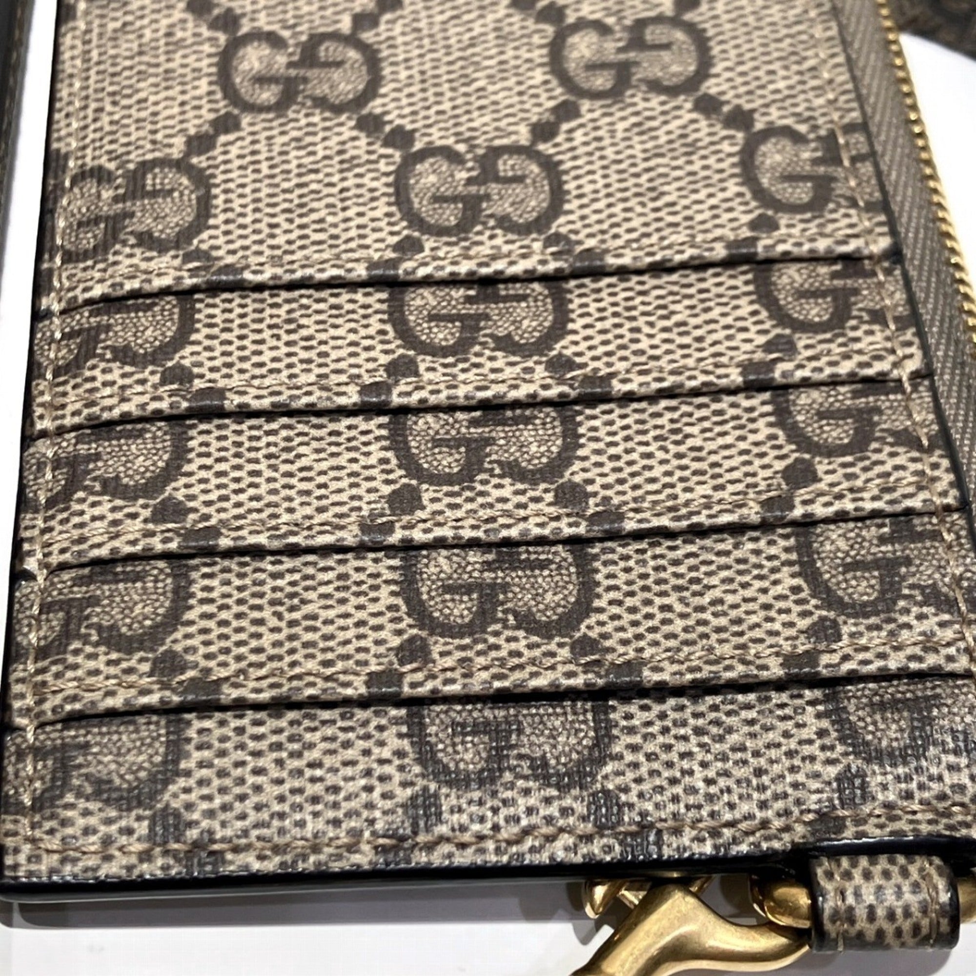 Gucci Brown Pvc Coin Purse/Coin Case (Pre-Owned)