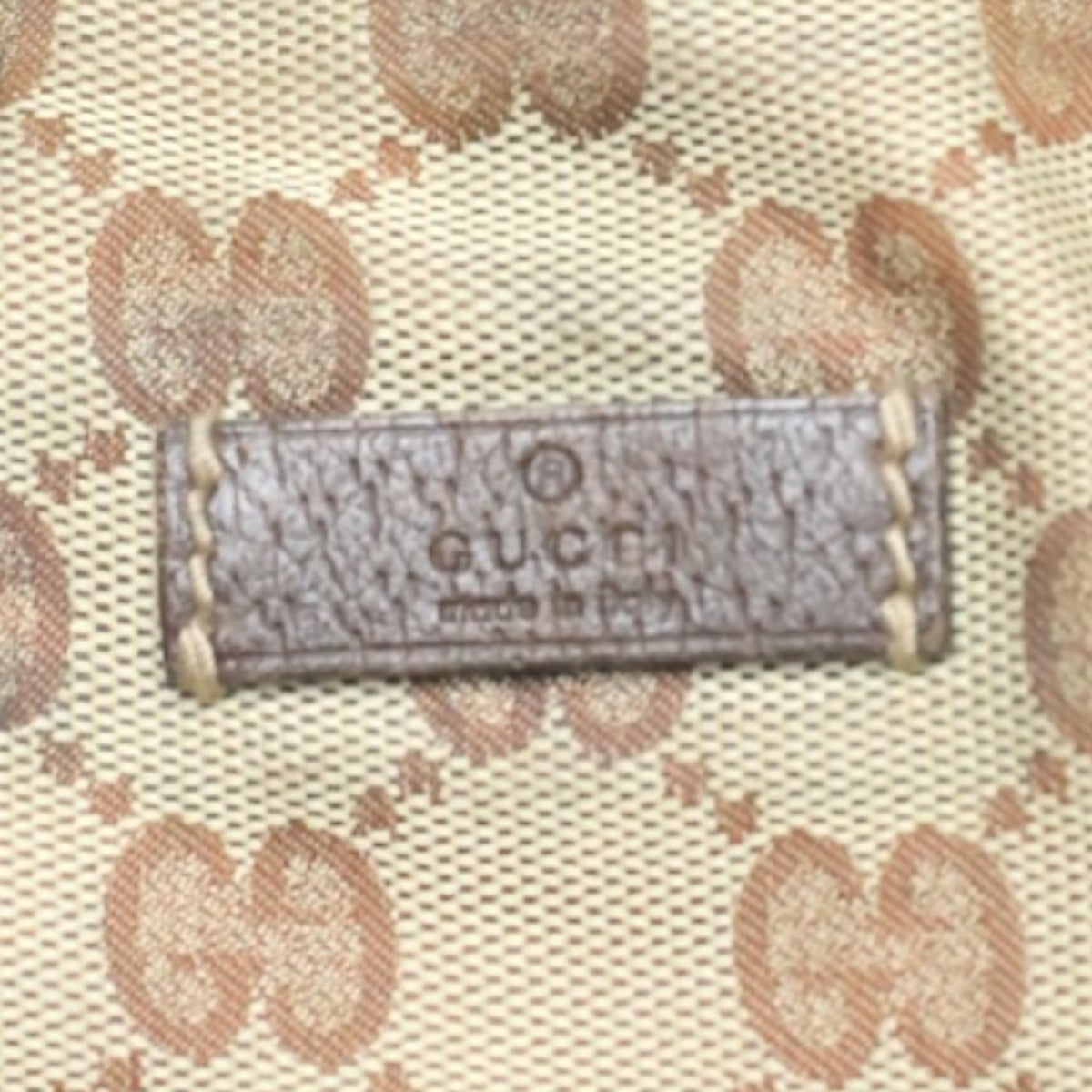 Gucci Gg Canvas Beige Gg Canvas Handbag Tote Bag (Pre-Owned)