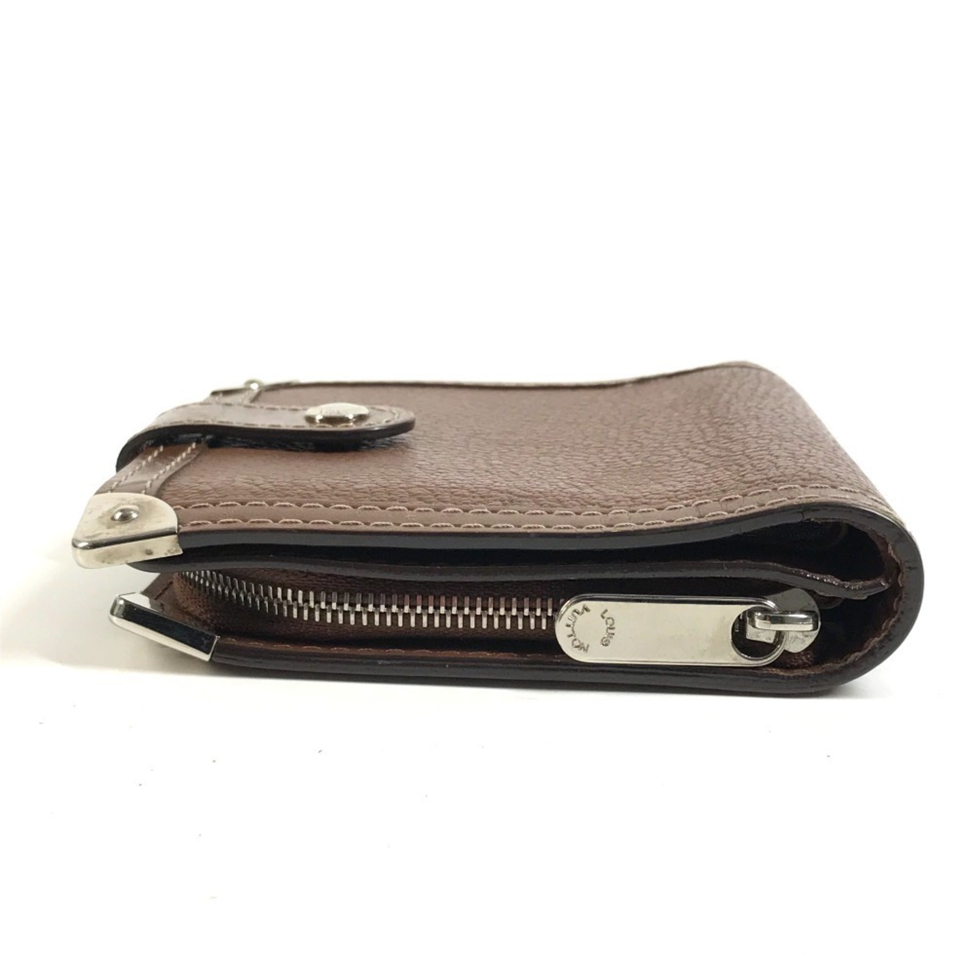 Louis Vuitton Suhali Brown Suhali Leather Wallet (Bi-Fold) (Pre-Owned)