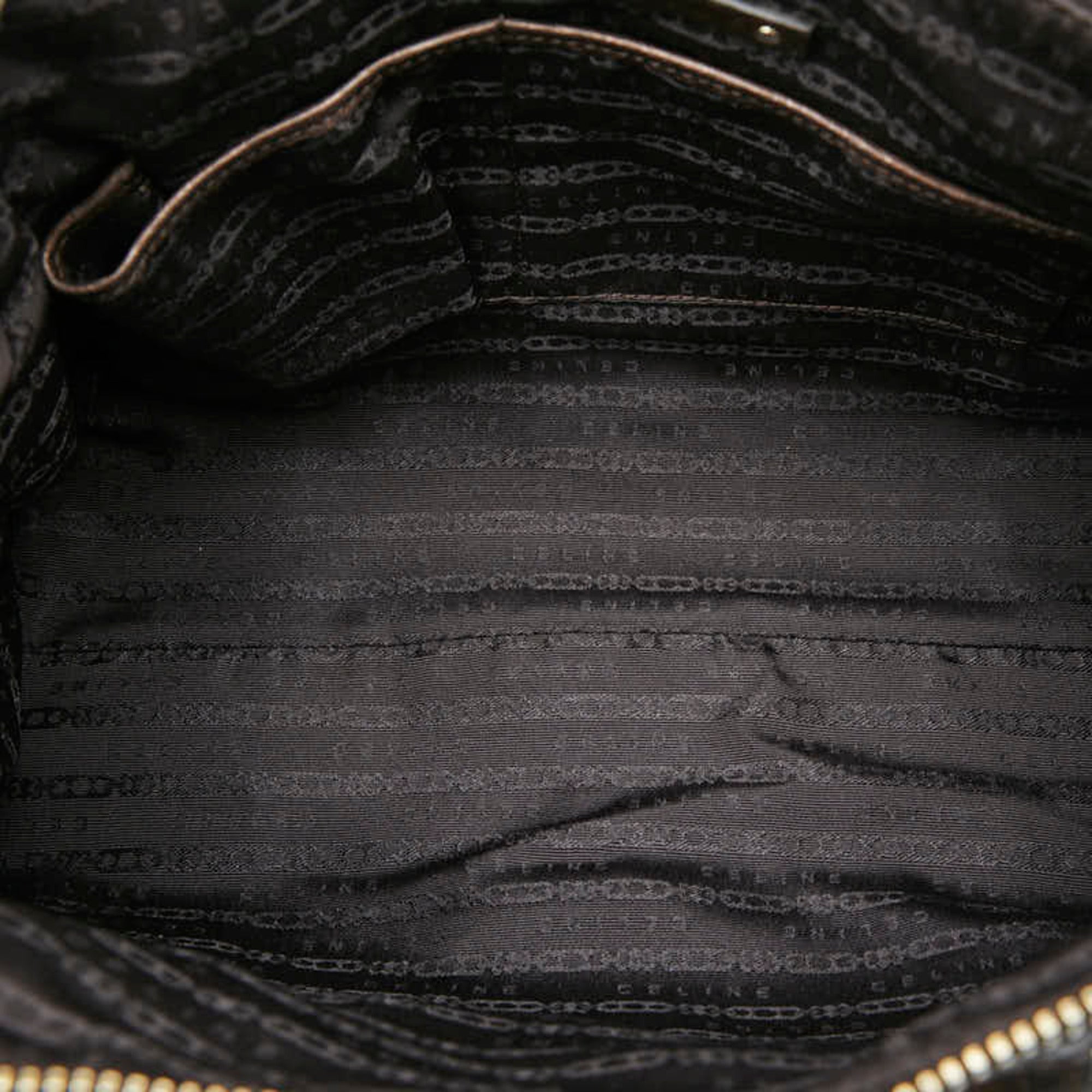 Celine Brown Nylon Leather Handbag (Pre-Owned)