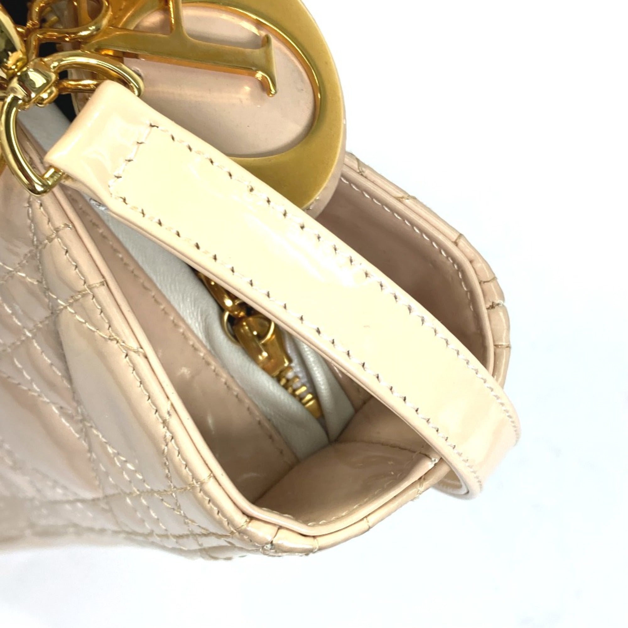 Christian Dior Beige Leather Handbag (Pre-Owned)