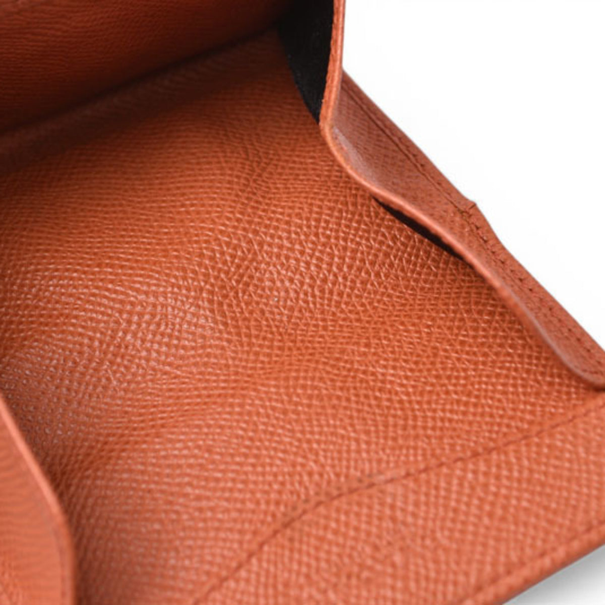 Bvlgari Orange Leather Coin Purse/Coin Case (Pre-Owned)
