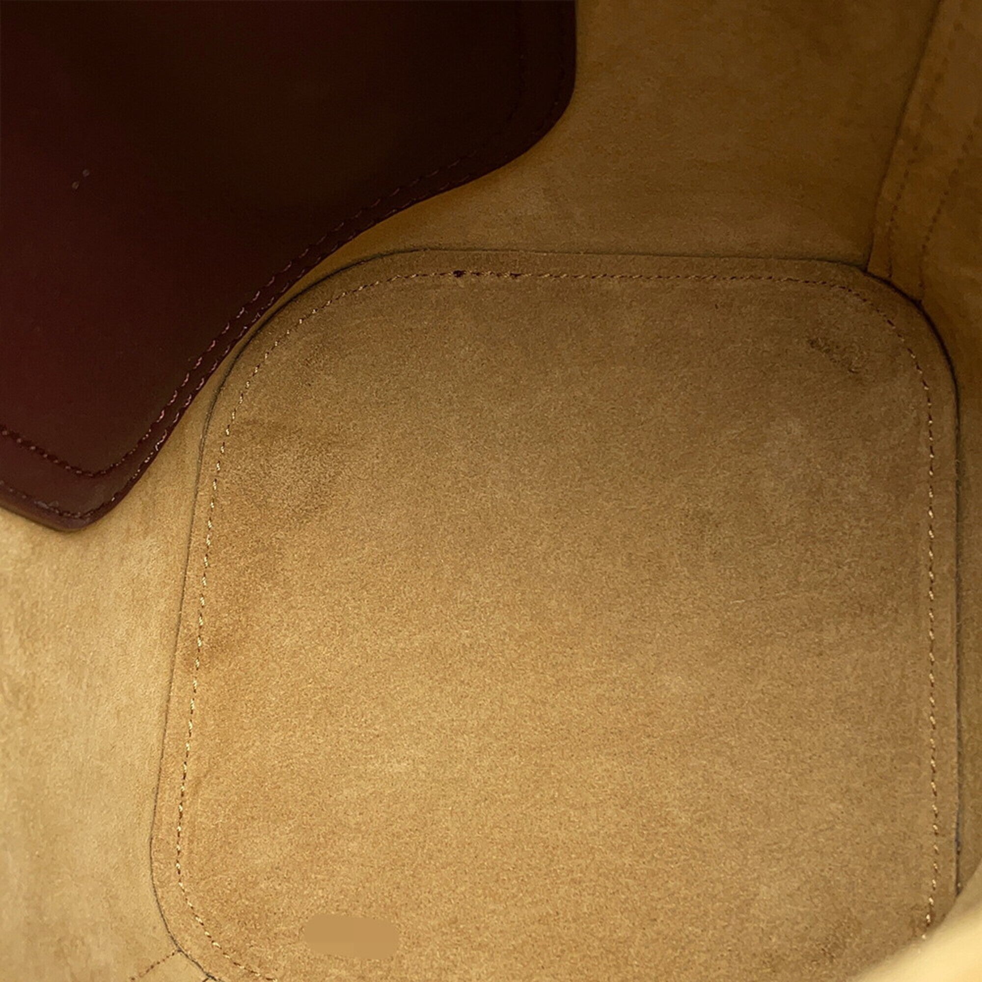 Loewe Bordeaux Leather Handbag Shoulder Bag (Pre-Owned)