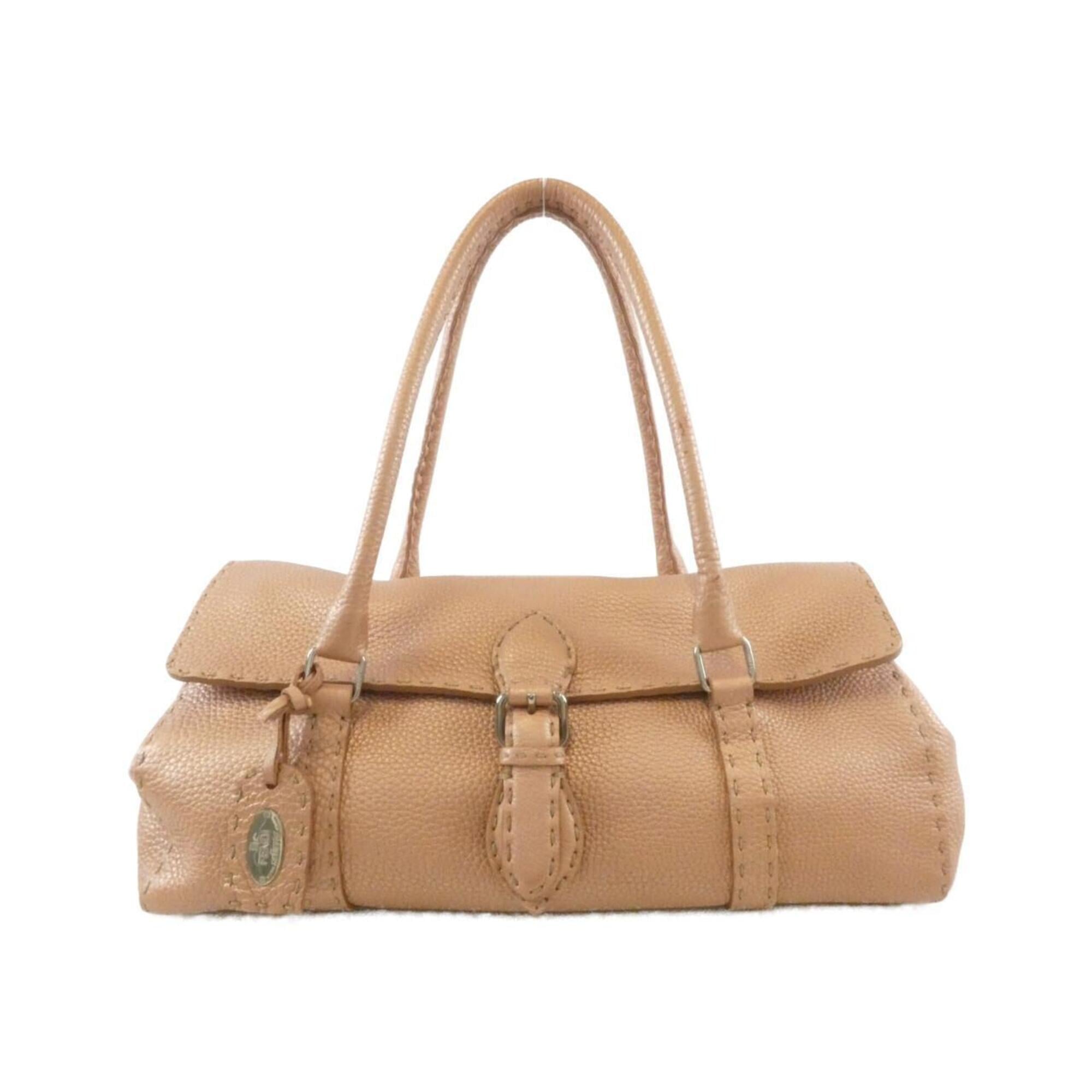 Fendi Pink Leather Shoulder Bag (Pre-Owned)