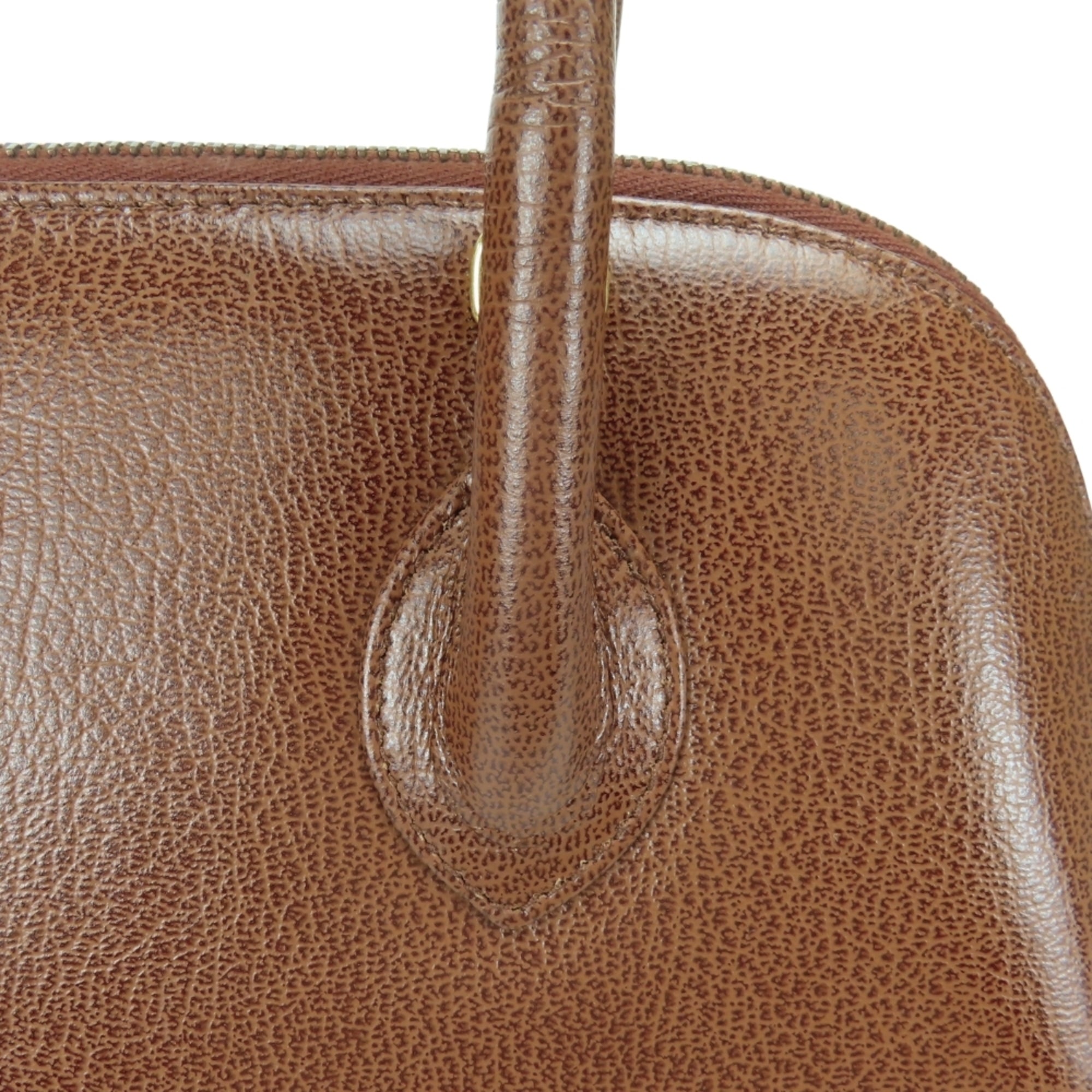 Salvatore Ferragamo Brown Leather Handbag (Pre-Owned)