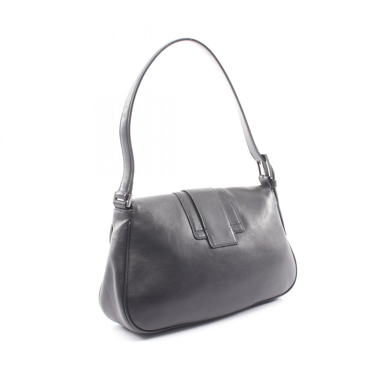 Salvatore Ferragamo Black Leather Handbag Shoulder Bag (Pre-Owned)