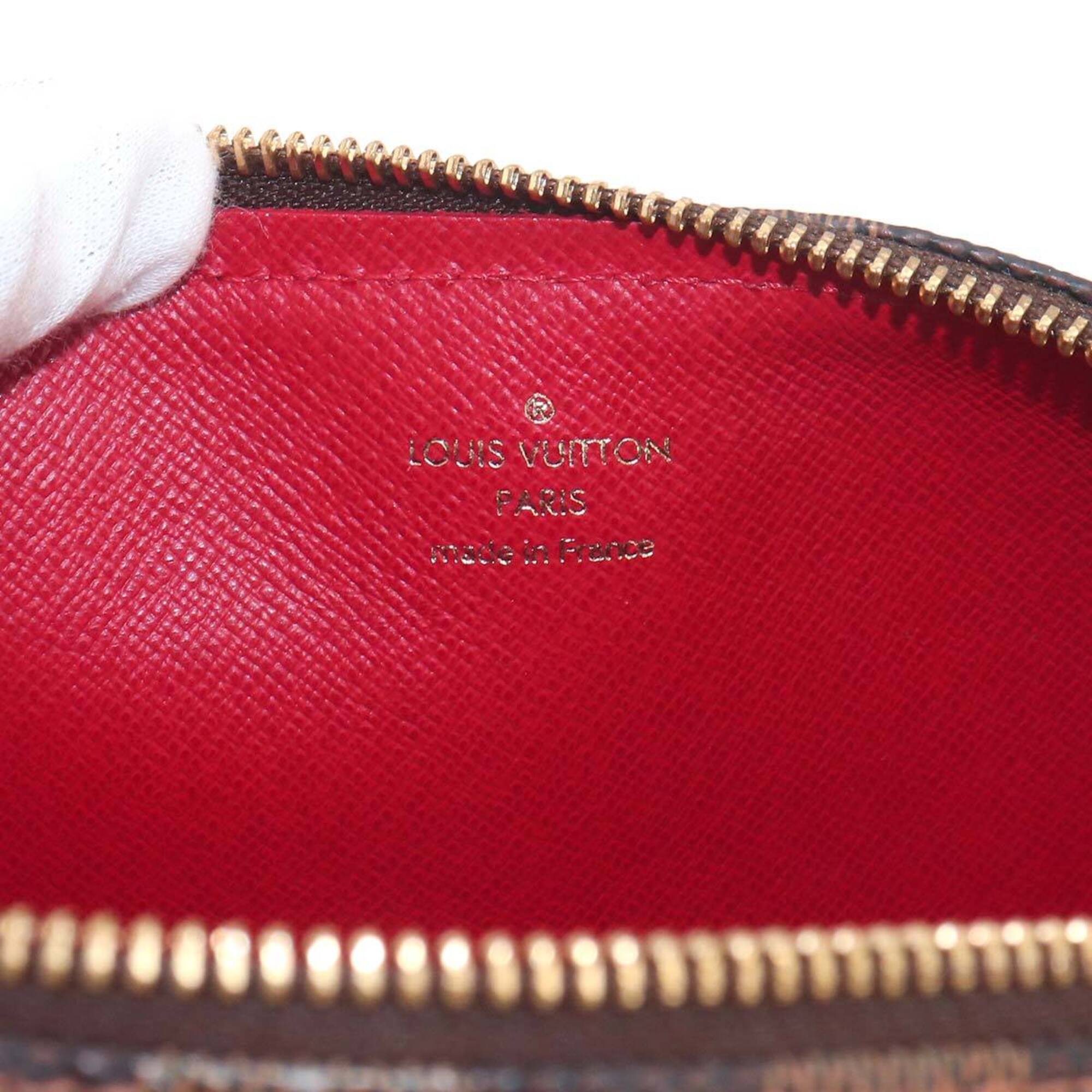 Louis Vuitton Brown Damier Canvas Ebene Damier Canvas Handbag Pouch (Pre-Owned)