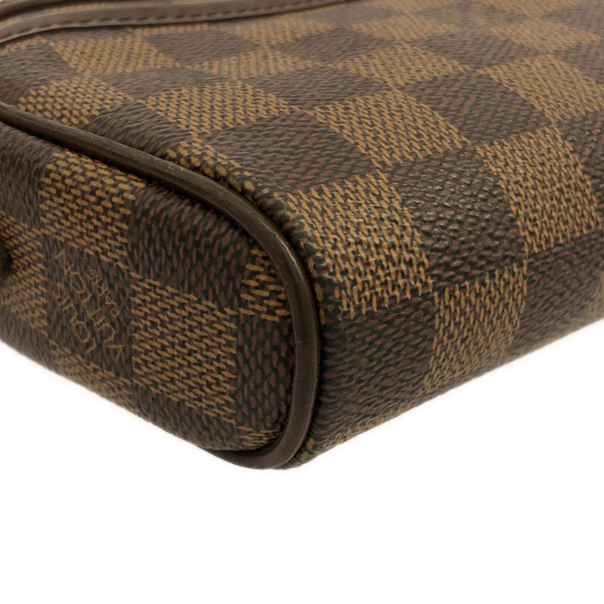 Louis Vuitton Ebene Coated Canvas Pochette Shoulder Bag (Pre-Owned)