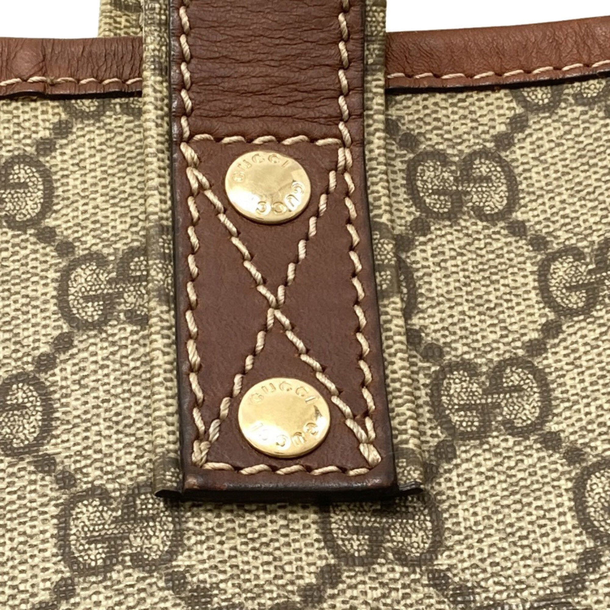 Gucci Brown Pvc Tote Bag (Pre-Owned)