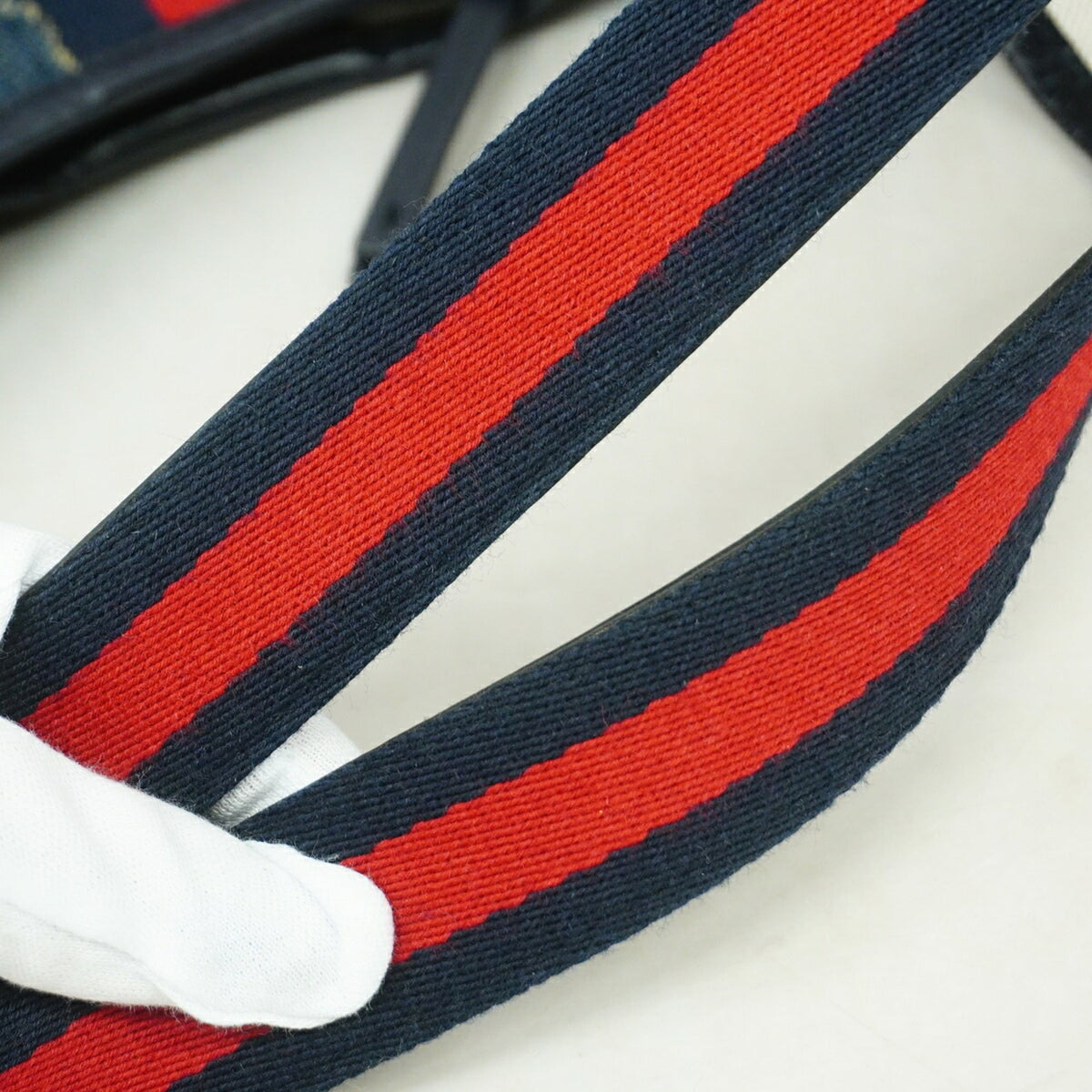 Gucci Navy Denim Tote Bag (Pre-Owned)