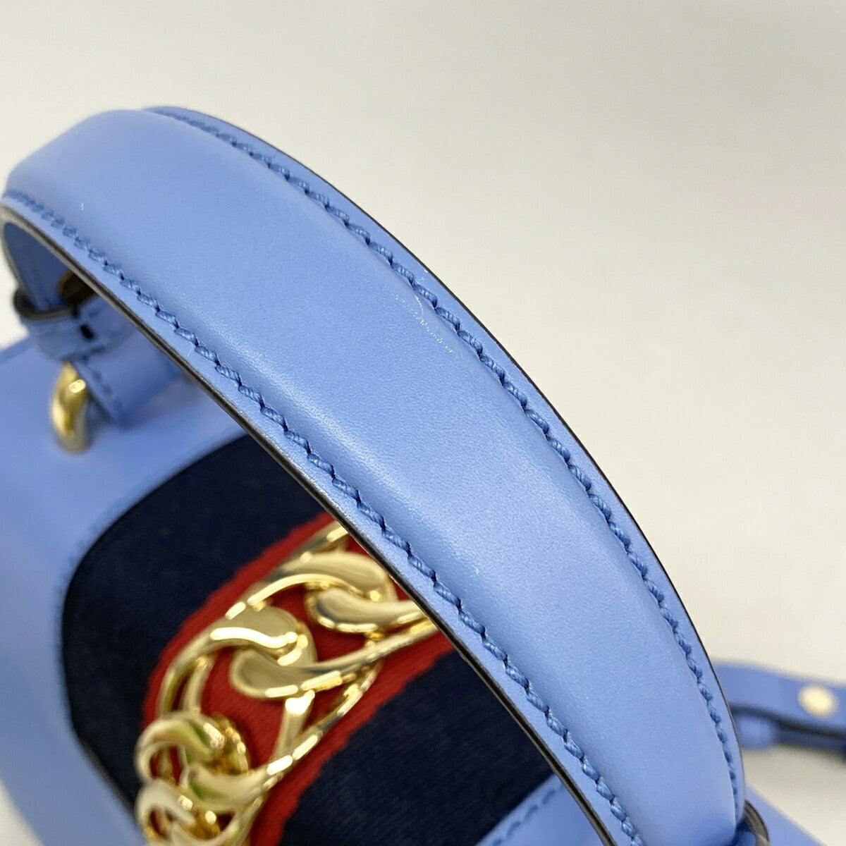 Gucci Blue Leather Handbag (Pre-Owned)
