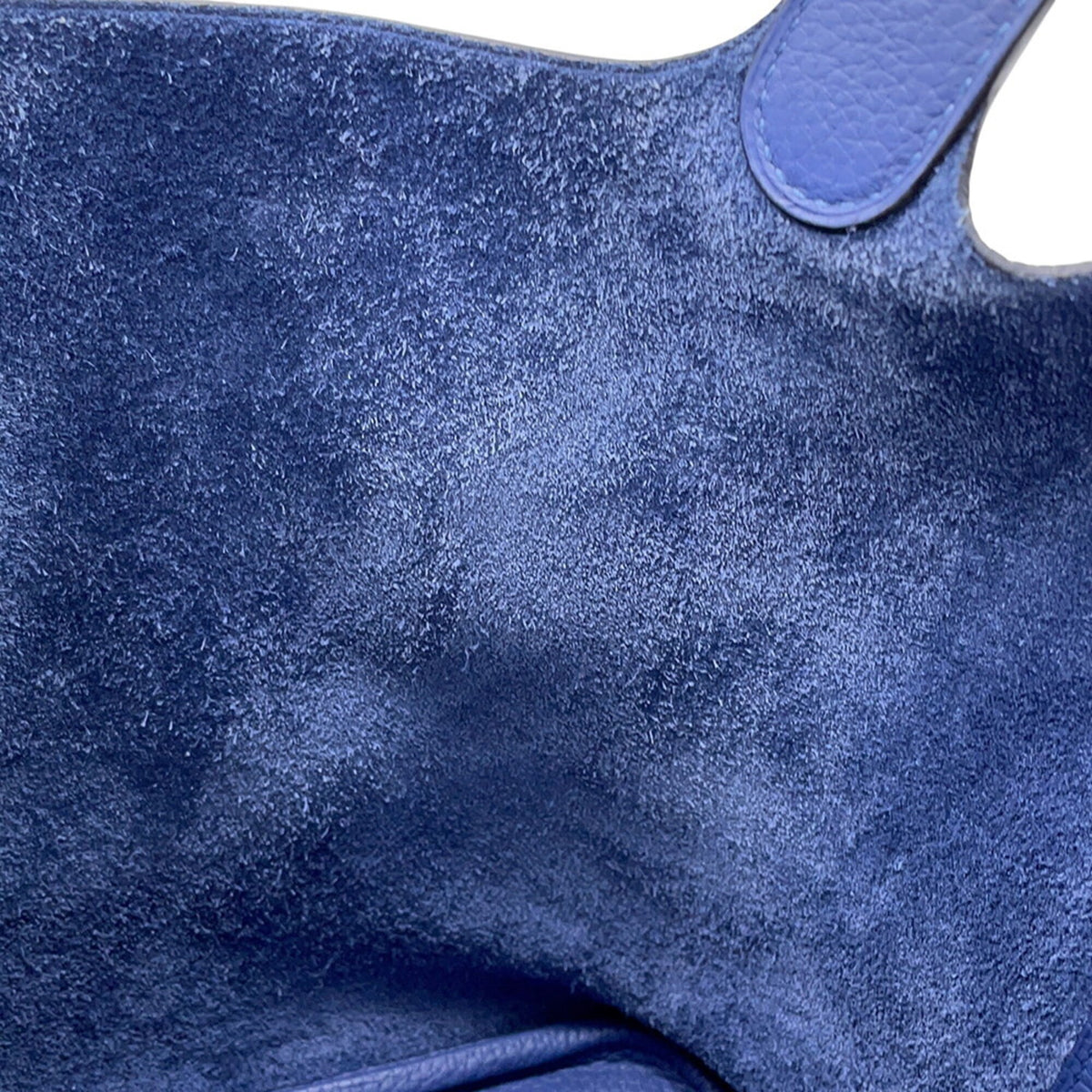 Hermes Bleu Saphir Taurillon Clemence Leather Handbag (Pre-Owned)