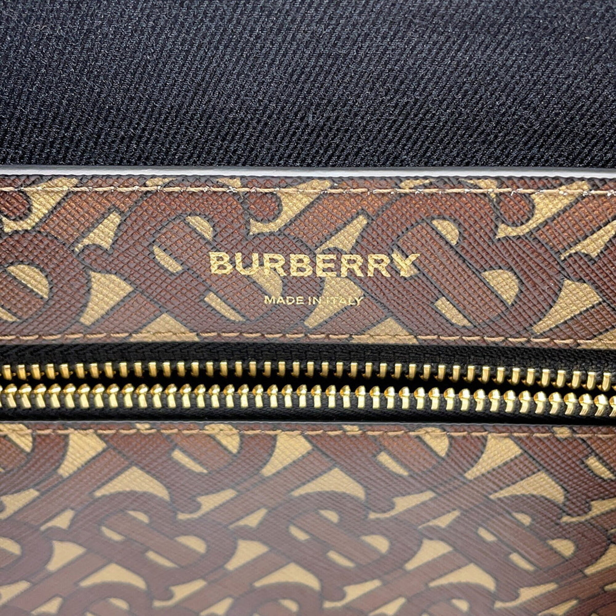 Burberry Brown Multi-Color Leather Pvc Handbag Tote Bag (Pre-Owned)