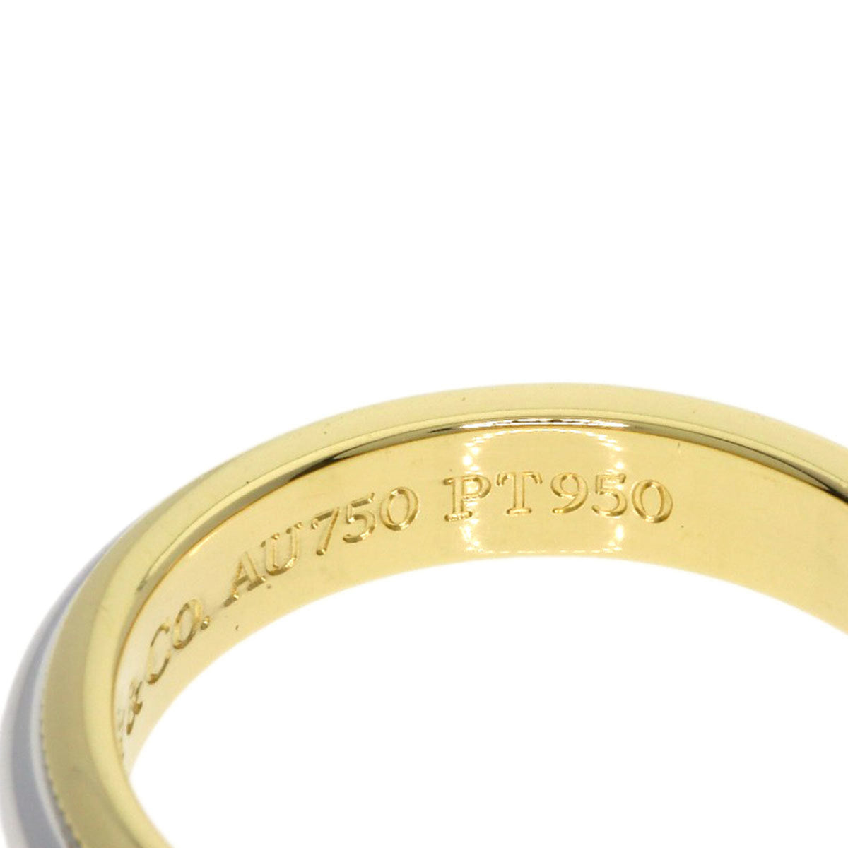 Tiffany Yellow Gold (18K) Platinum 950 Band Ring (Pre-Owned)
