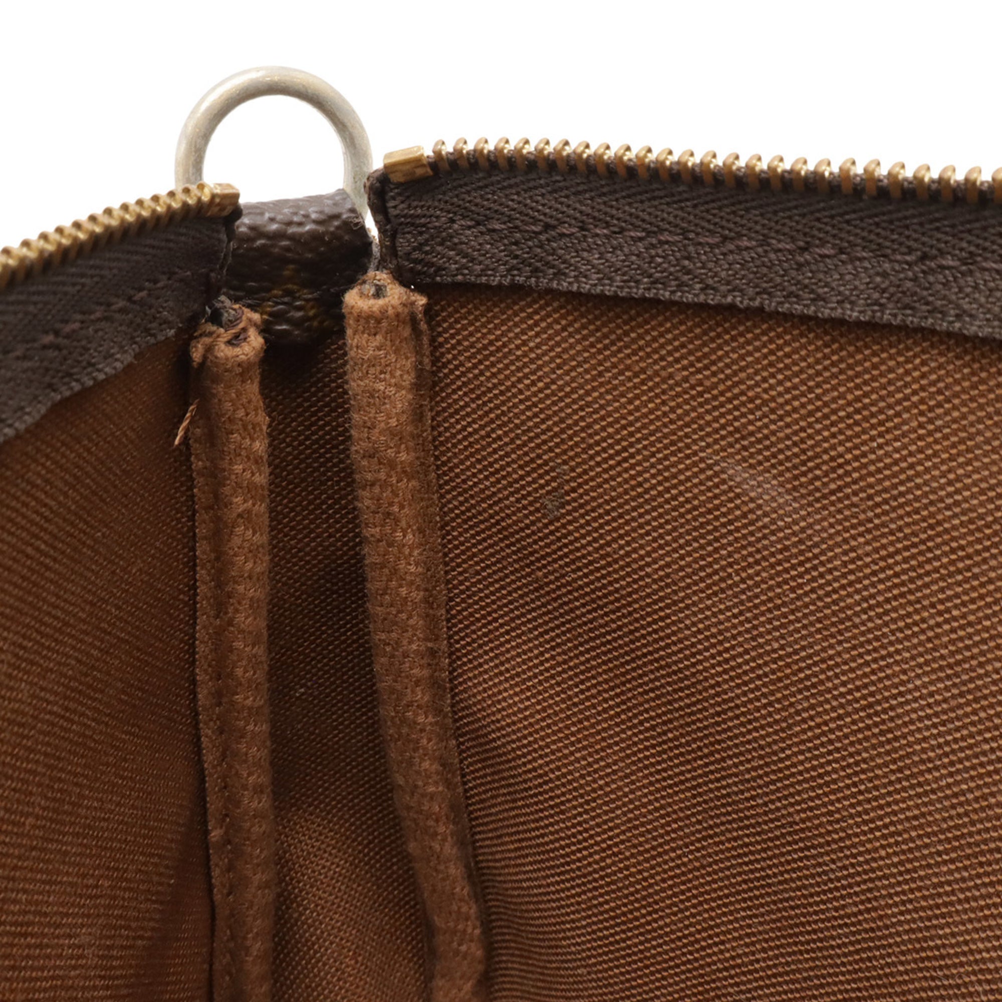 Louis Vuitton Brown Monogram Monogram Pvc Handbag Pochette Pouch (Pre-Owned)