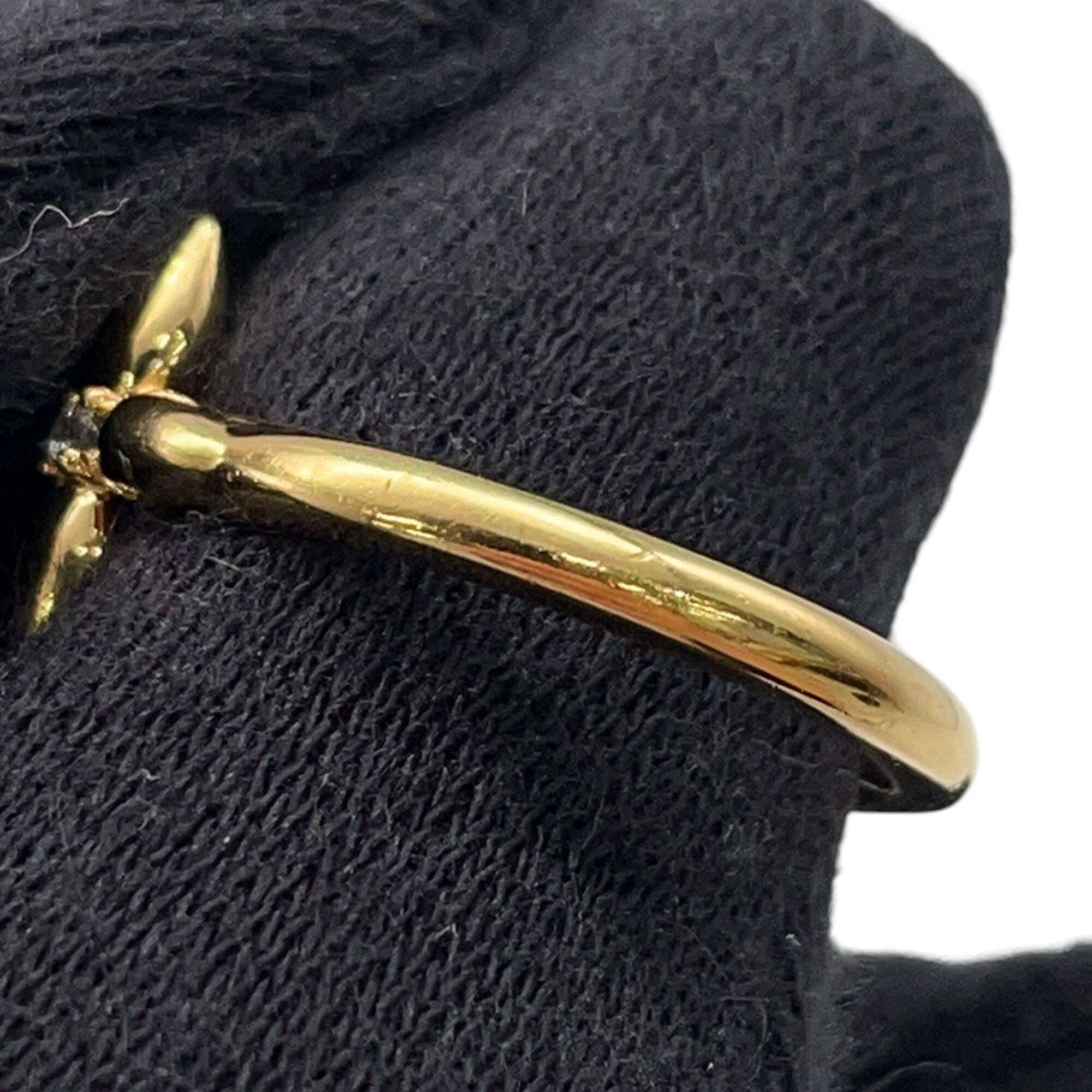Louis Vuitton Gold Metal Band Ring (Pre-Owned)