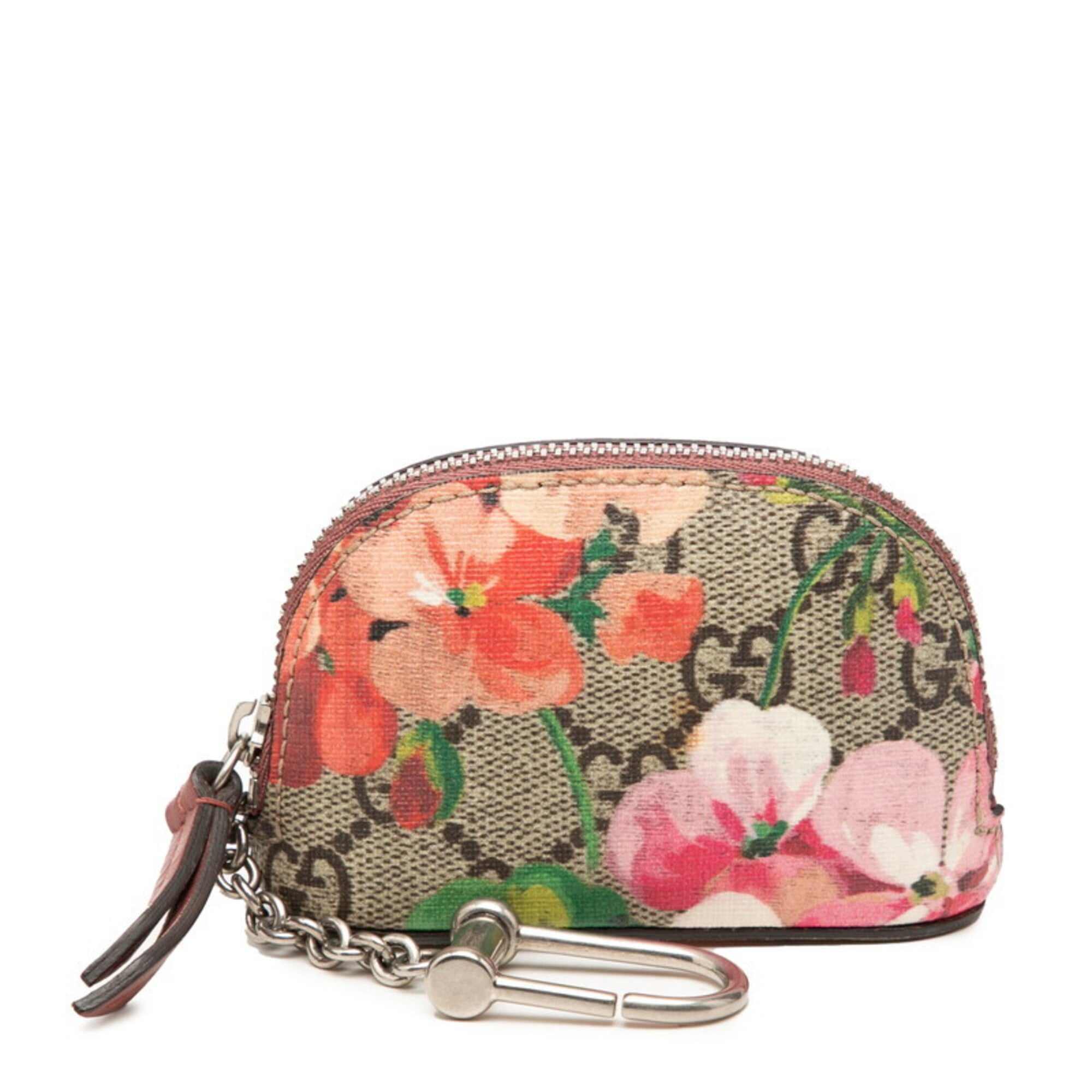 Gucci Gg Blooms Beige Pink Leather Coin Purse/Coin Case (Pre-Owned)