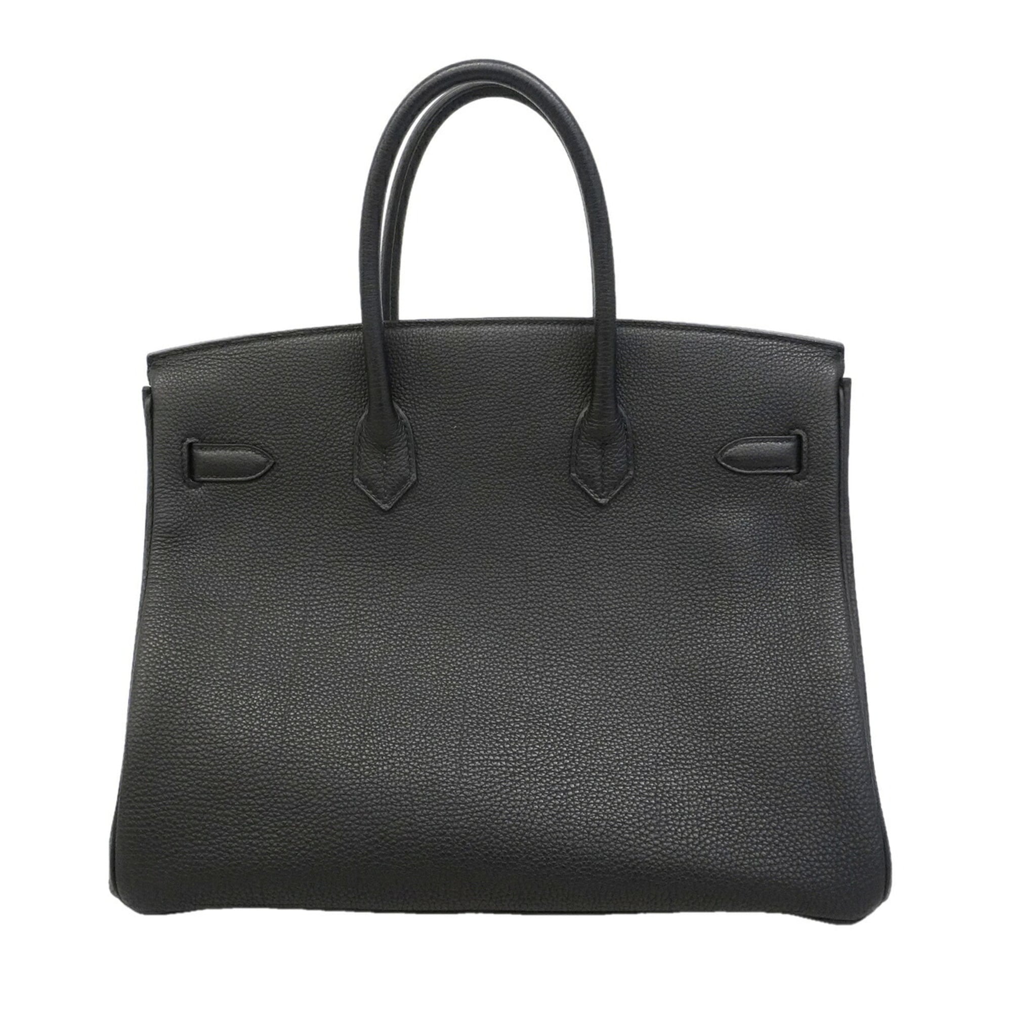 Hermes Black Togo Leather Handbag (Pre-Owned)