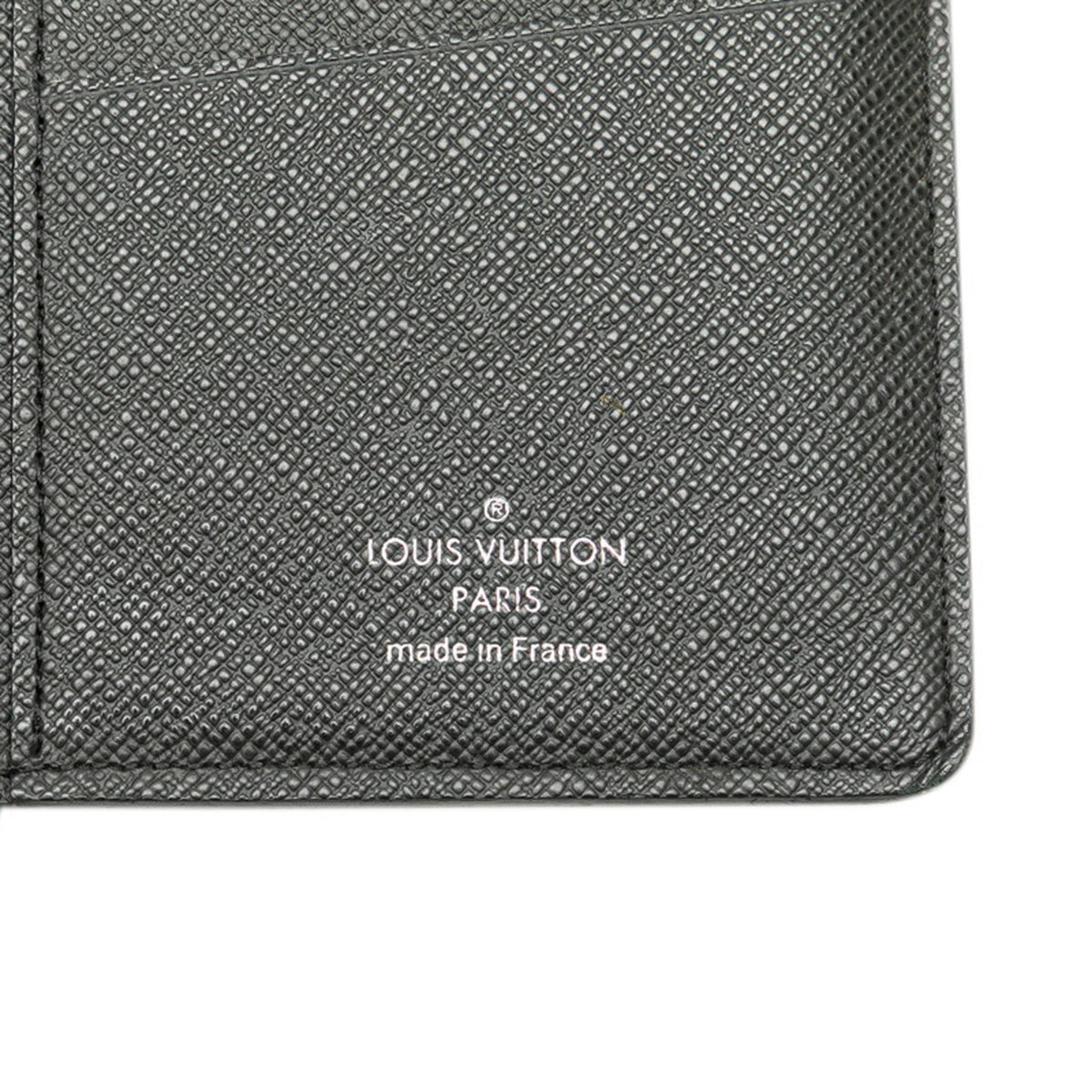 Louis Vuitton Taiga Black Noir Taiga Leather Coin Purse/Coin Case (Pre-Owned)