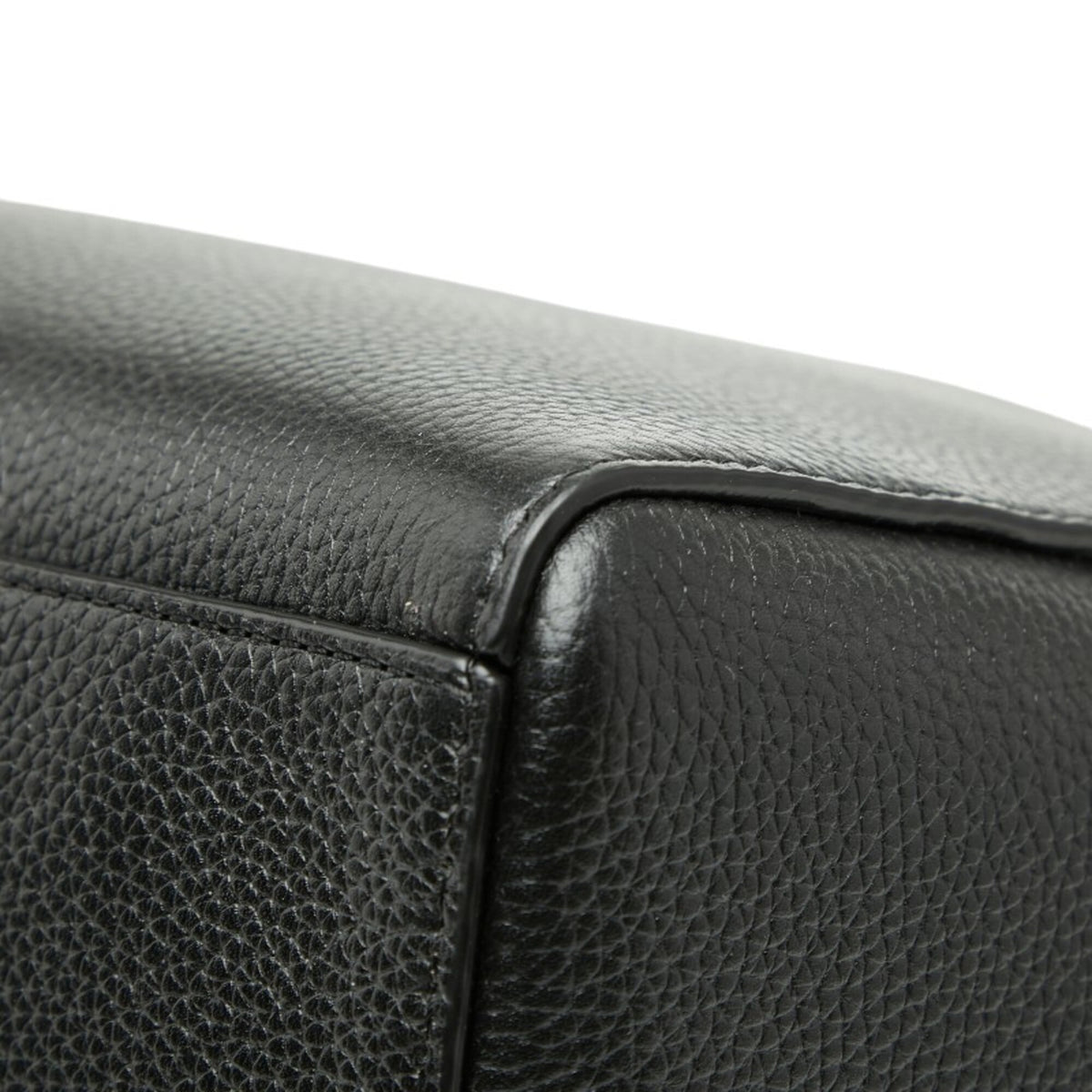 Michael Kors Black Leather Handbag Tote Bag (Pre-Owned)