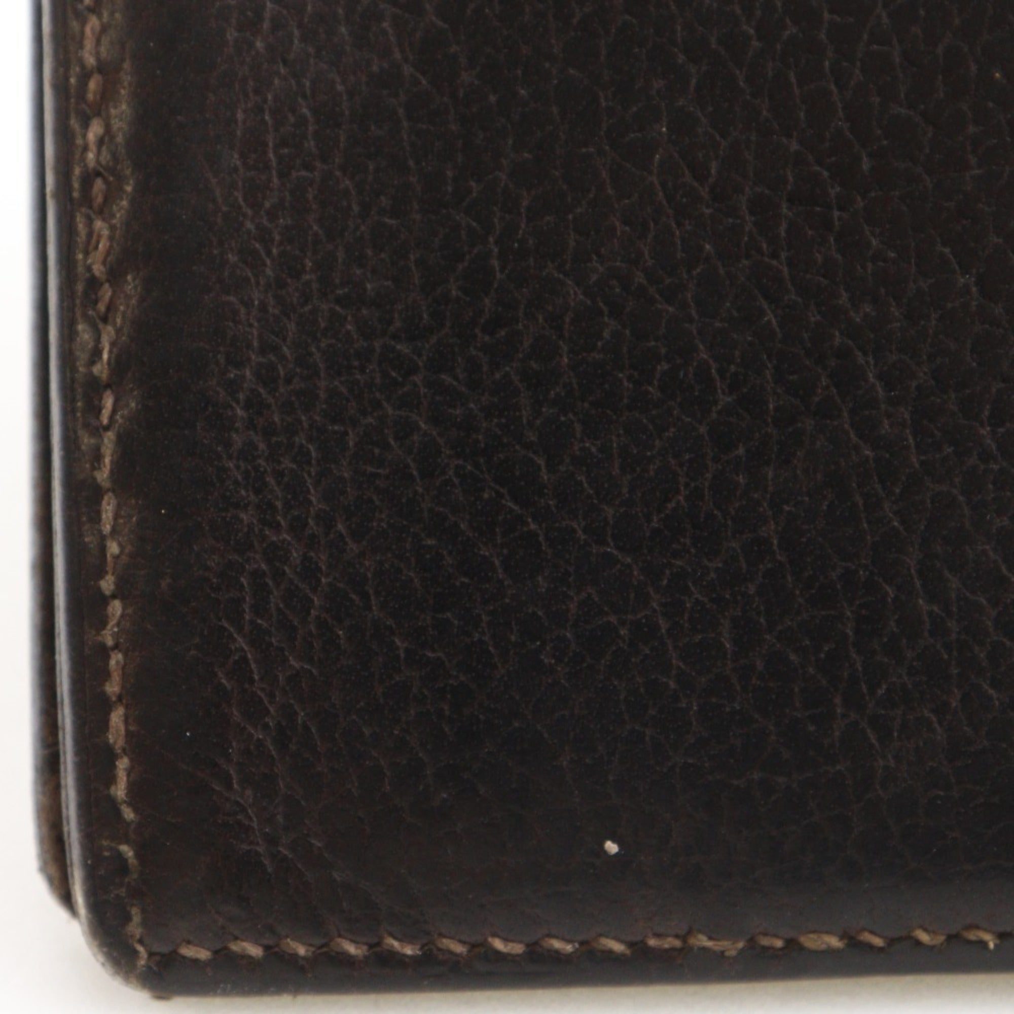 Hermes Brown Leather Bill Wallet (Bi-Fold) (Pre-Owned)
