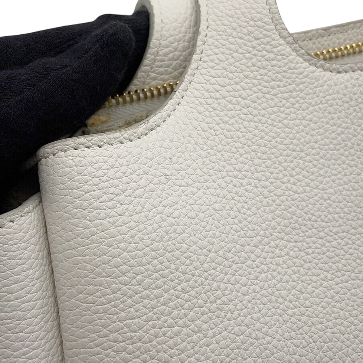 Celine White Leather Handbag Tote Bag (Pre-Owned)