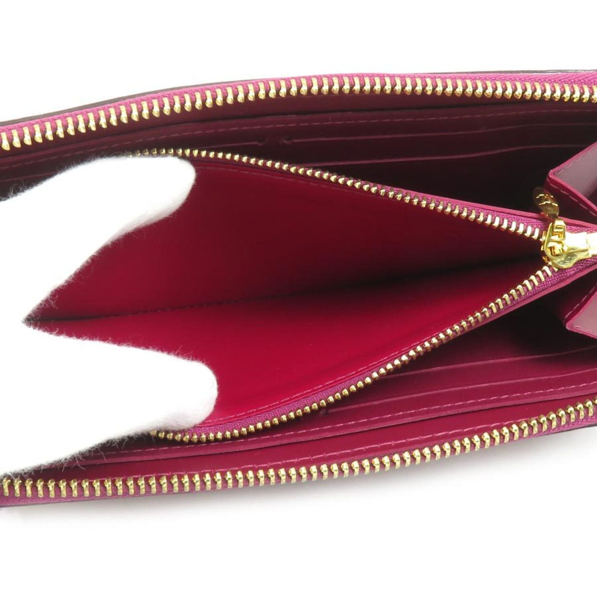 Louis Vuitton Magenta Monogram Vernis Long Wallet (Bi-Fold) (Pre-Owned)