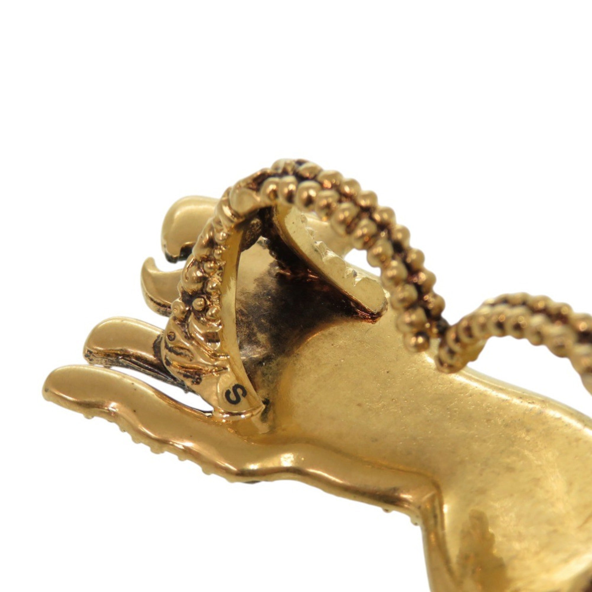 Gucci Gold Silver Metal Band Ring (Pre-Owned)