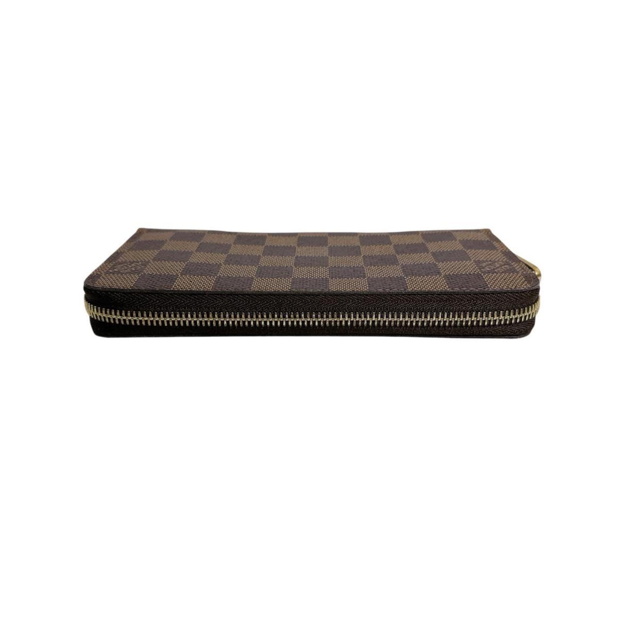 Louis Vuitton Brown Damier Canvas Ebene Or Damier Canvas Long Wallet (Bi-Fold) (Pre-Owned)