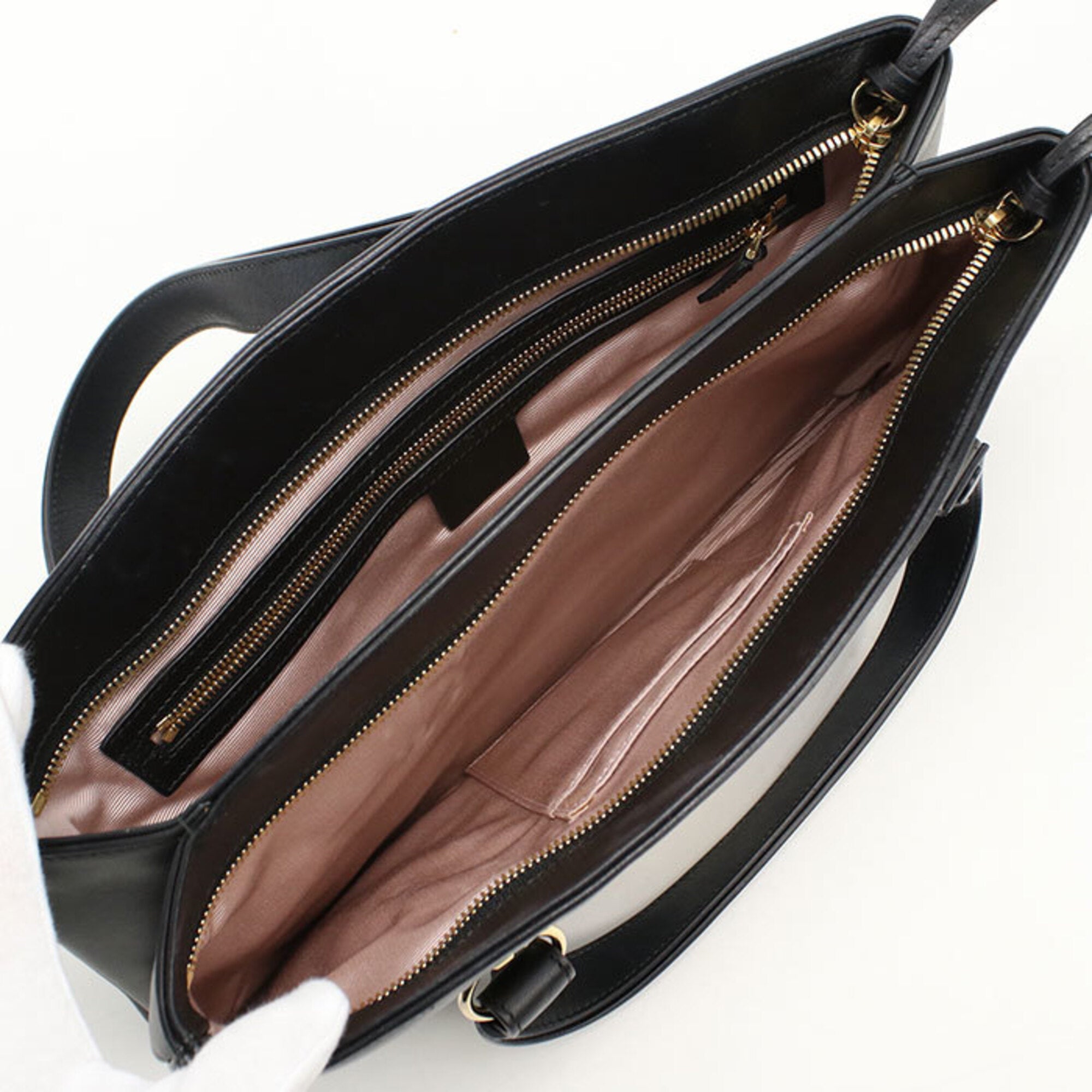 Gucci Black Leather Handbag (Pre-Owned)