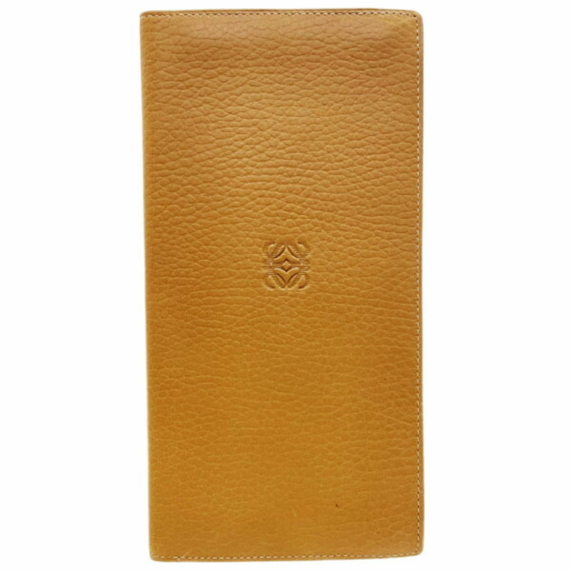 Loewe Brown Camel Leather Long Bill Wallet (Bi-Fold) (Pre-Owned)