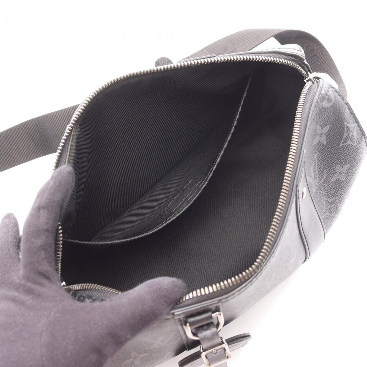 Louis Vuitton Black Gray Monogram Monogram Eclipse Handbag Shoulder Bag (Pre-Owned)