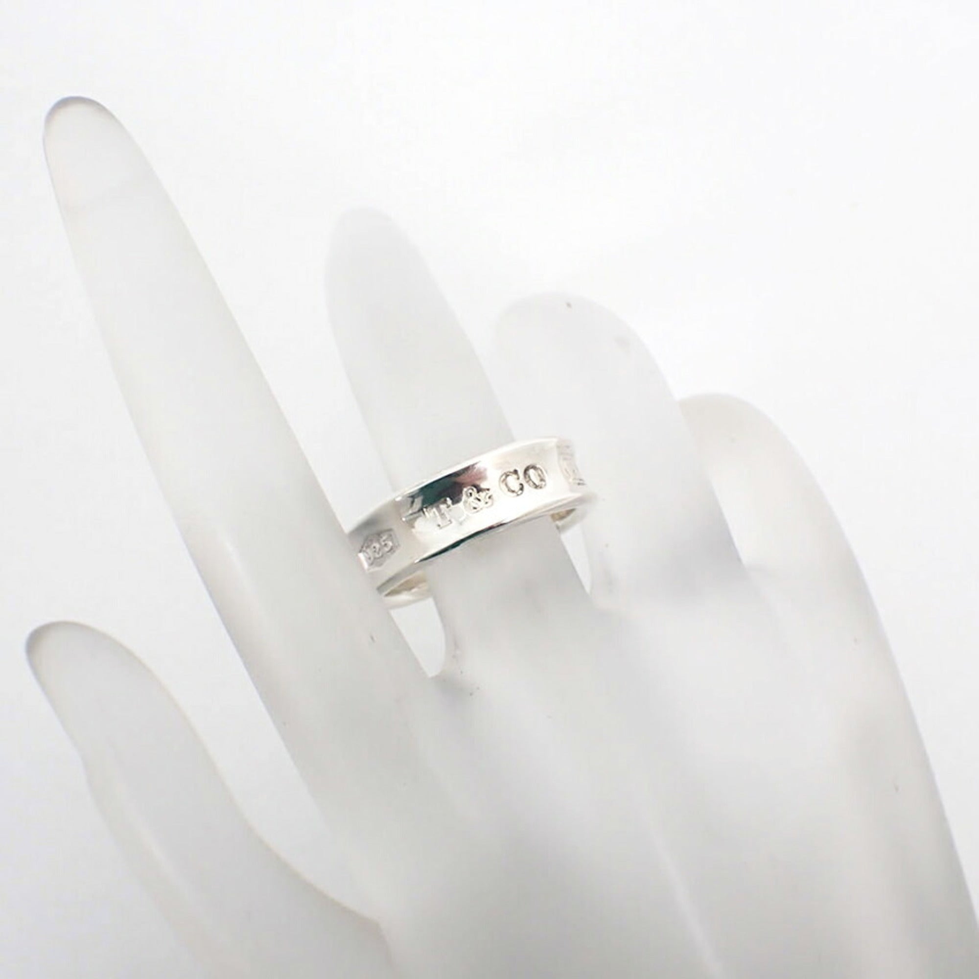 Tiffany Sterling Silver 925 Band Ring (Pre-Owned)