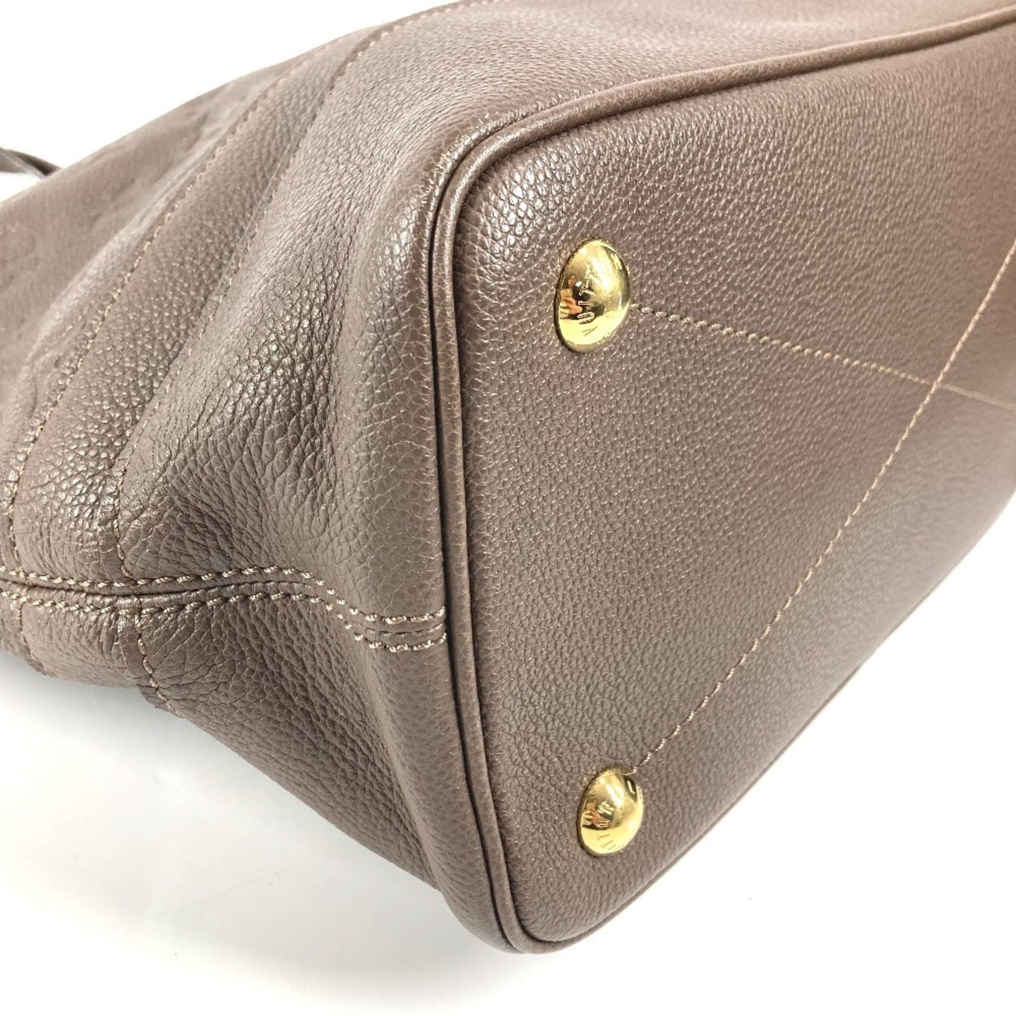 Louis Vuitton Brown Monogram Empreinte Leather Handbag Shoulder Bag Tote Bag (Pre-Owned)