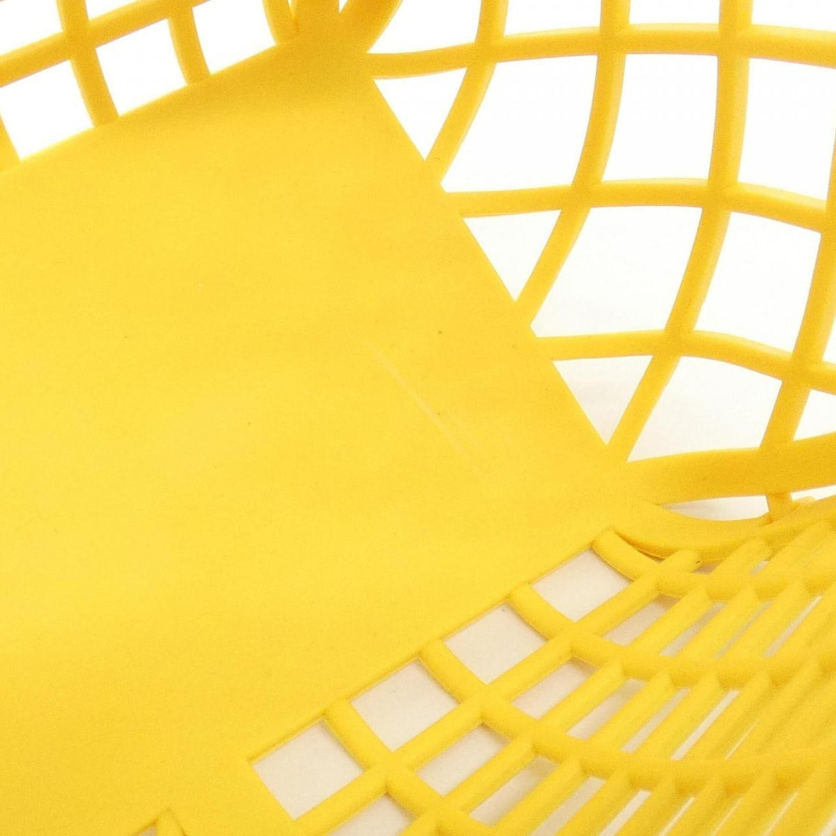 Fendi Yellow Plastic Leather Basket Handbag (Pre-Owned)