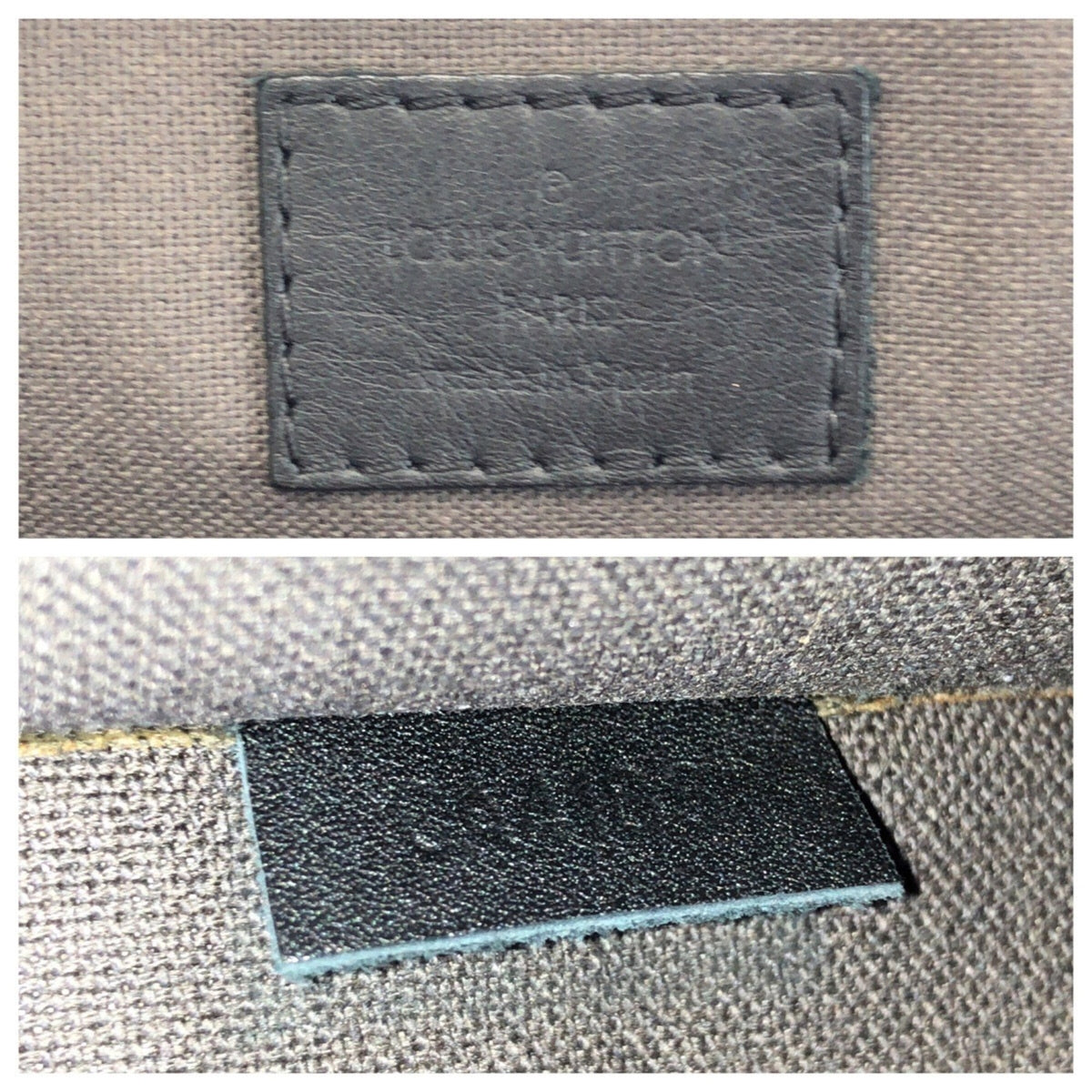 Louis Vuitton Black Leather Briefcase (Pre-Owned)