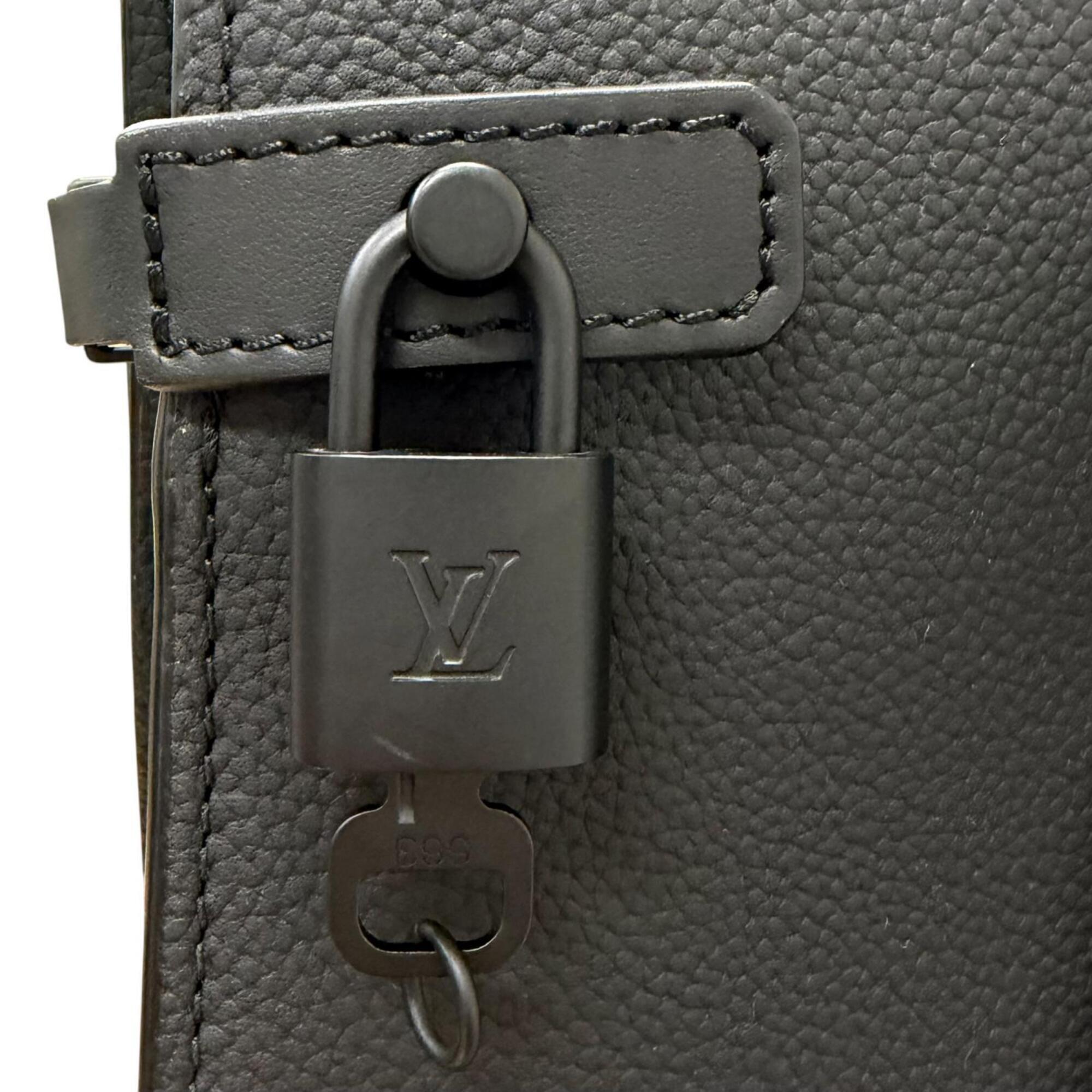 Louis Vuitton Black Leather Tote Bag (Pre-Owned)