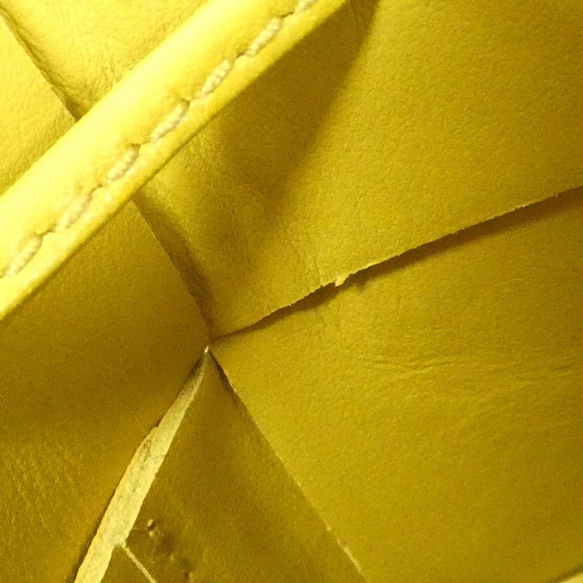 Bottega Veneta Yellow Intrecciato Shoulder Bag (Pre-Owned)