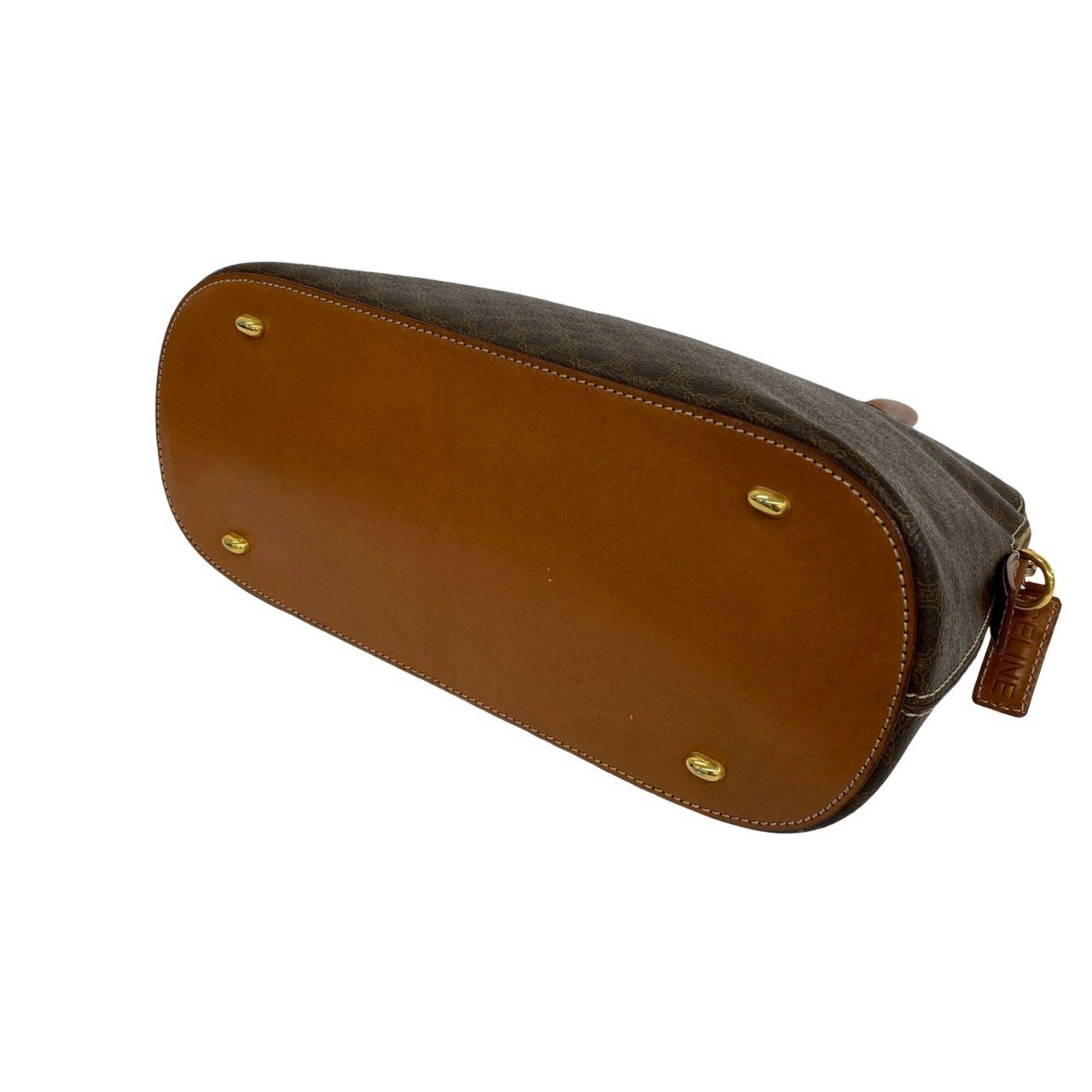 Celine Brown Pvc Leather Handbag Shoulder Bag (Pre-Owned)