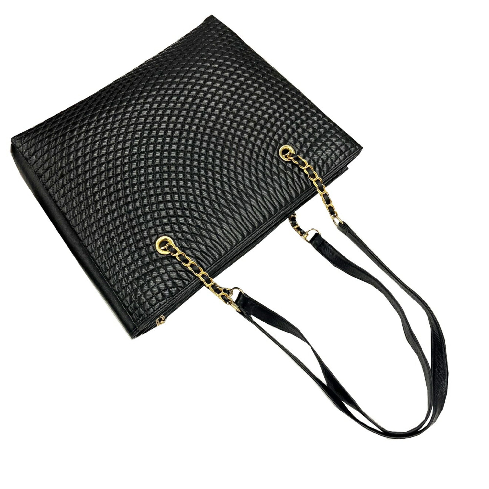 Bally Black Quilting Tote Bag (Pre-Owned)