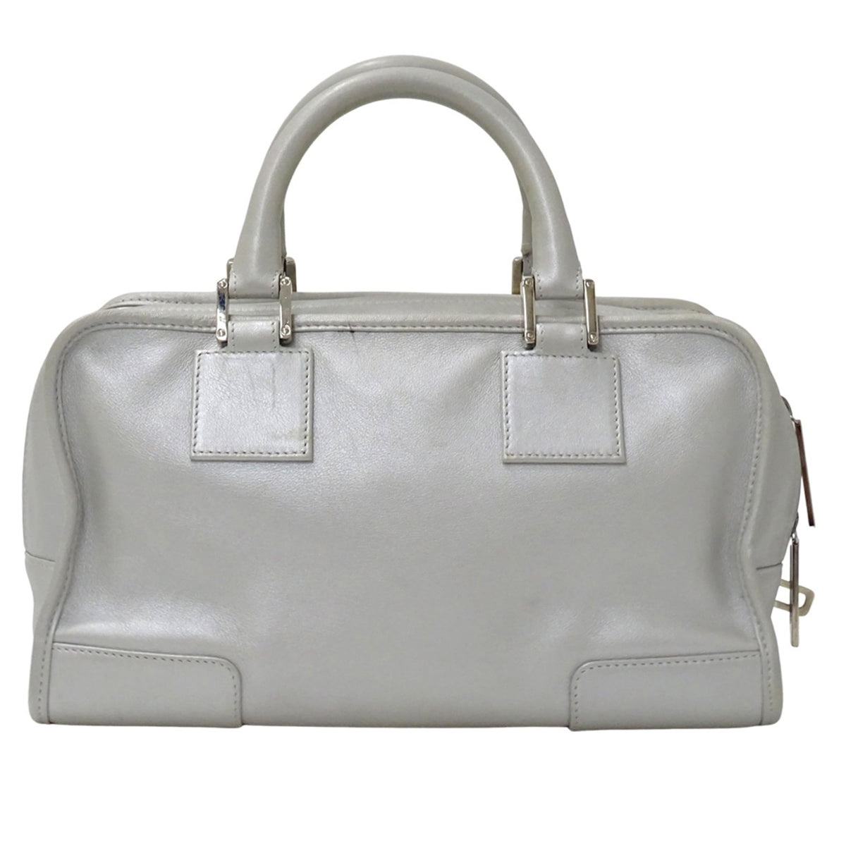 Loewe Silver Leather Handbag (Pre-Owned)