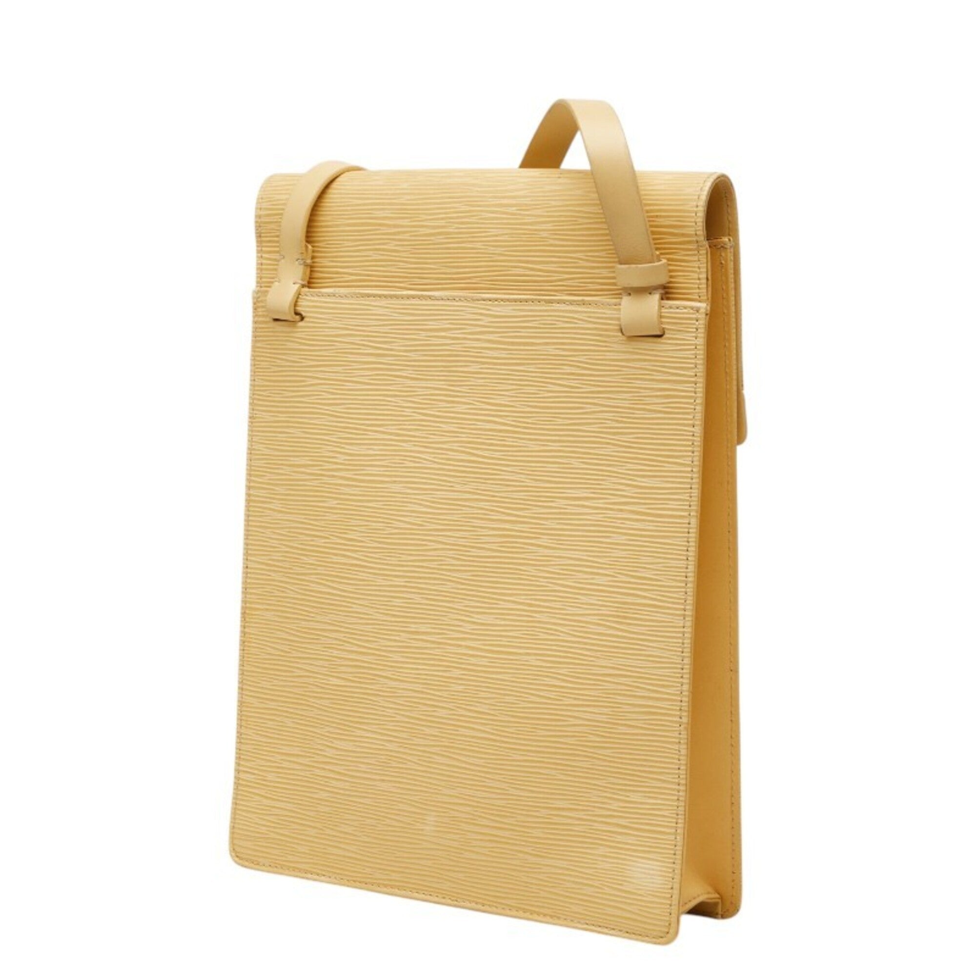 Louis Vuitton Vanilla Yellow Leather Shoulder Bag (Pre-Owned)