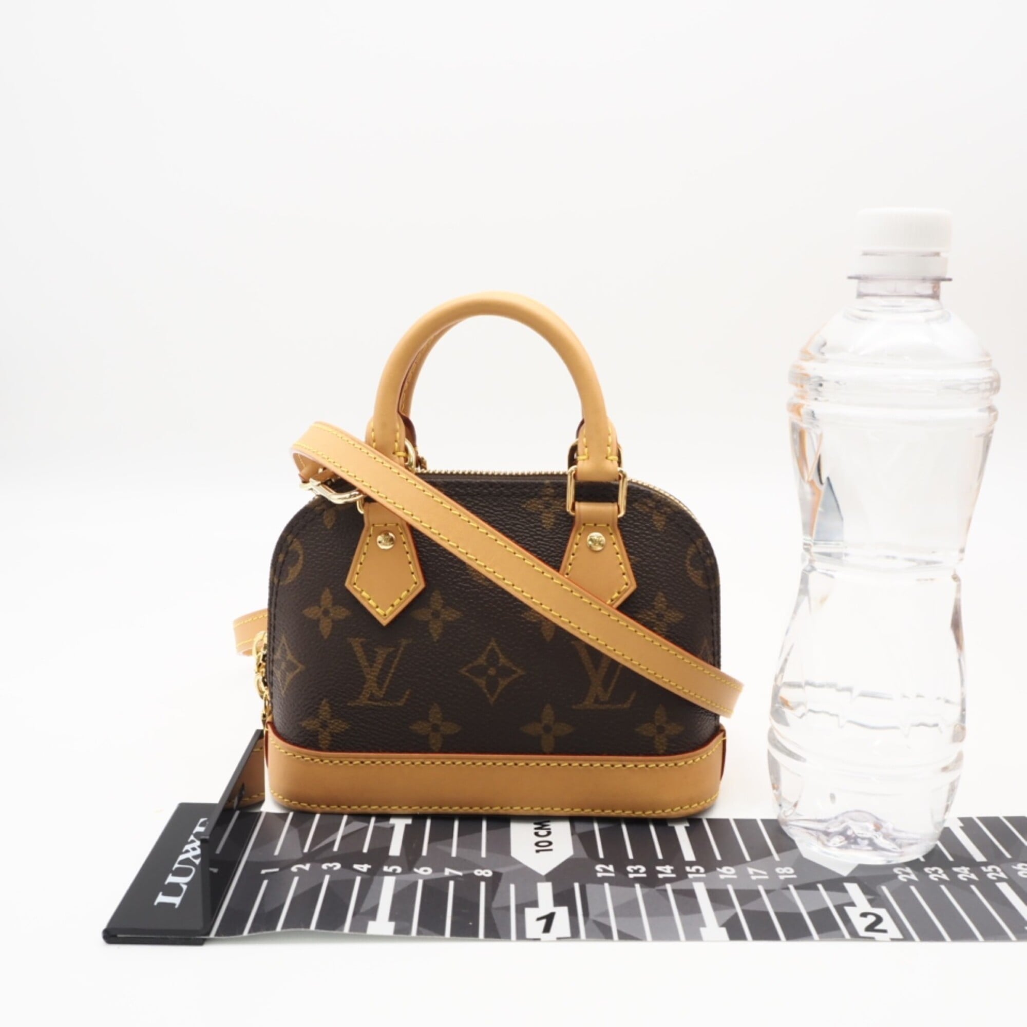 Louis Vuitton Monogram Beige Brown Coated Canvas Leather Shoulder Bag (Pre-Owned)