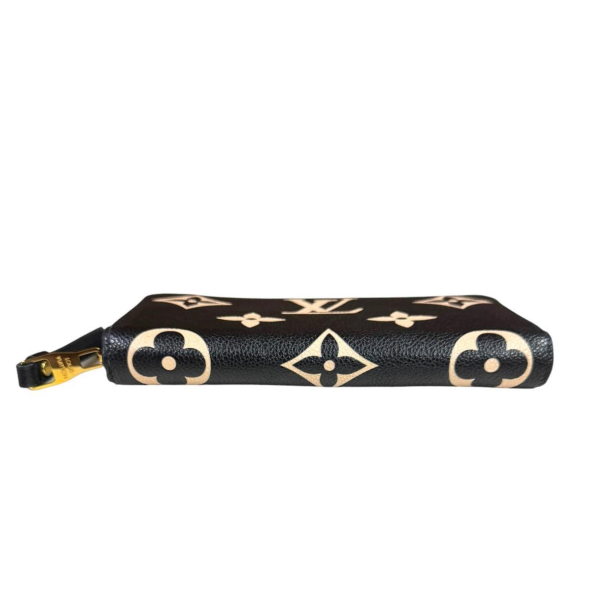 Louis Vuitton Beige Black Noir Monogram Empreinte Long Wallet (Bi-Fold) (Pre-Owned)