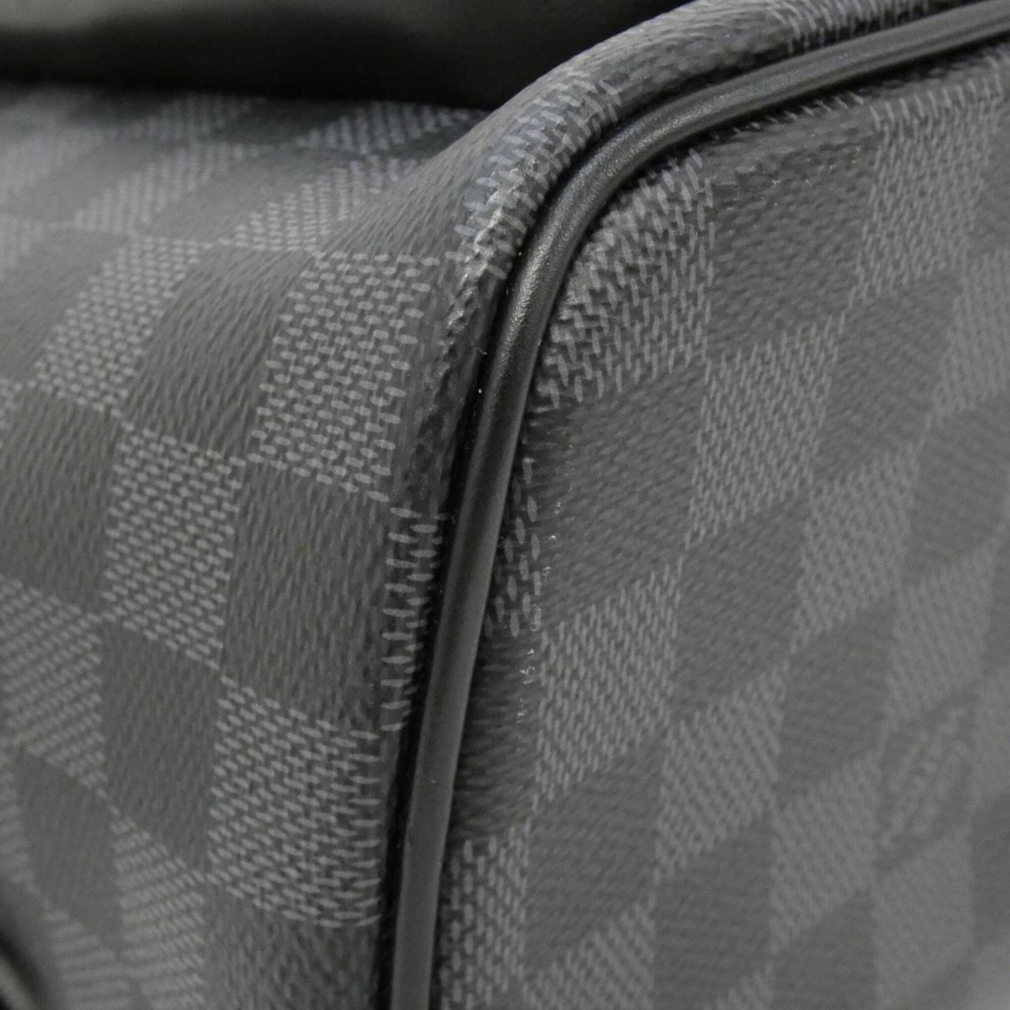Louis Vuitton Dark Gray Graphite Coated Canvas Backpack (Pre-Owned)