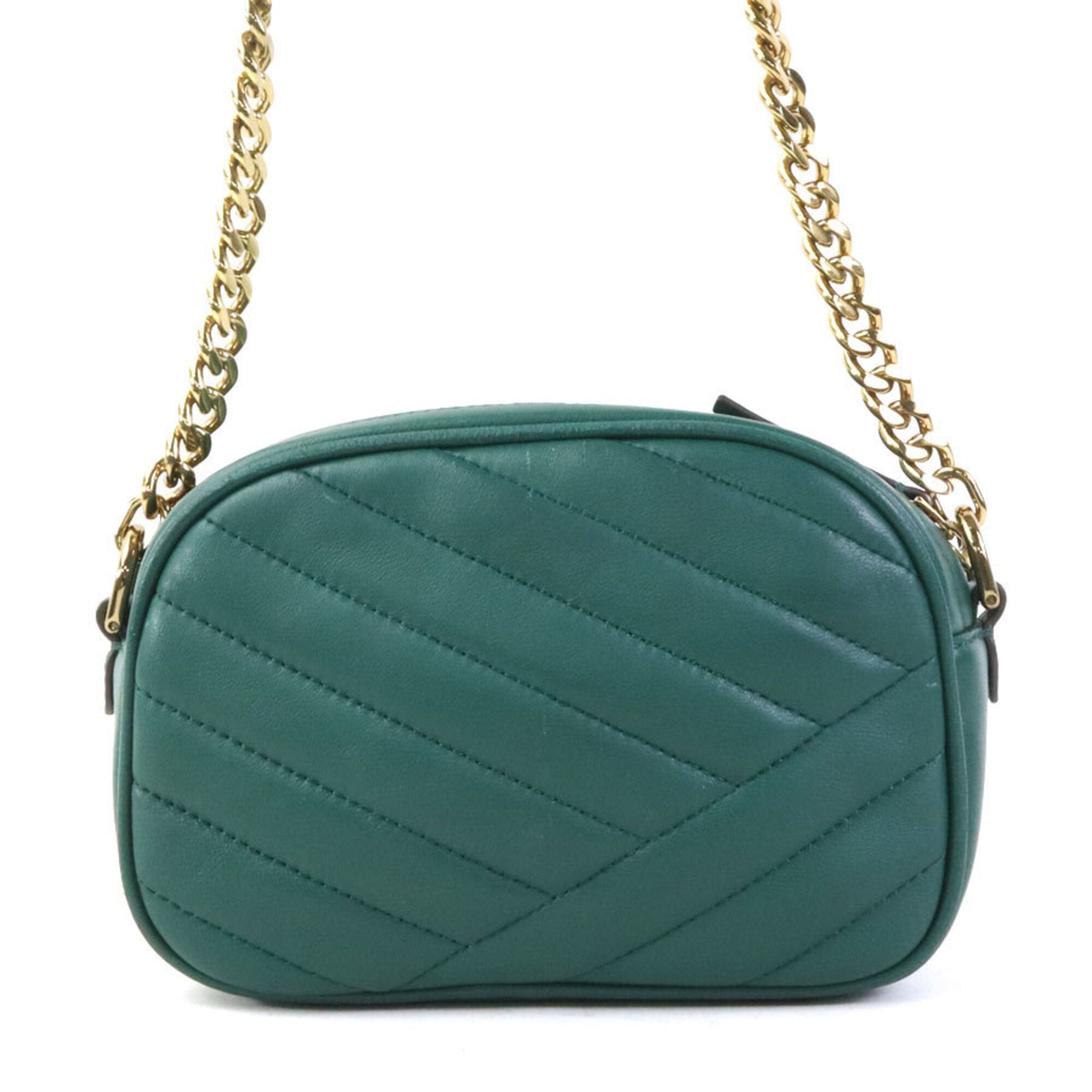 Tory Burch Green Leather Shoulder Bag (Pre-Owned)