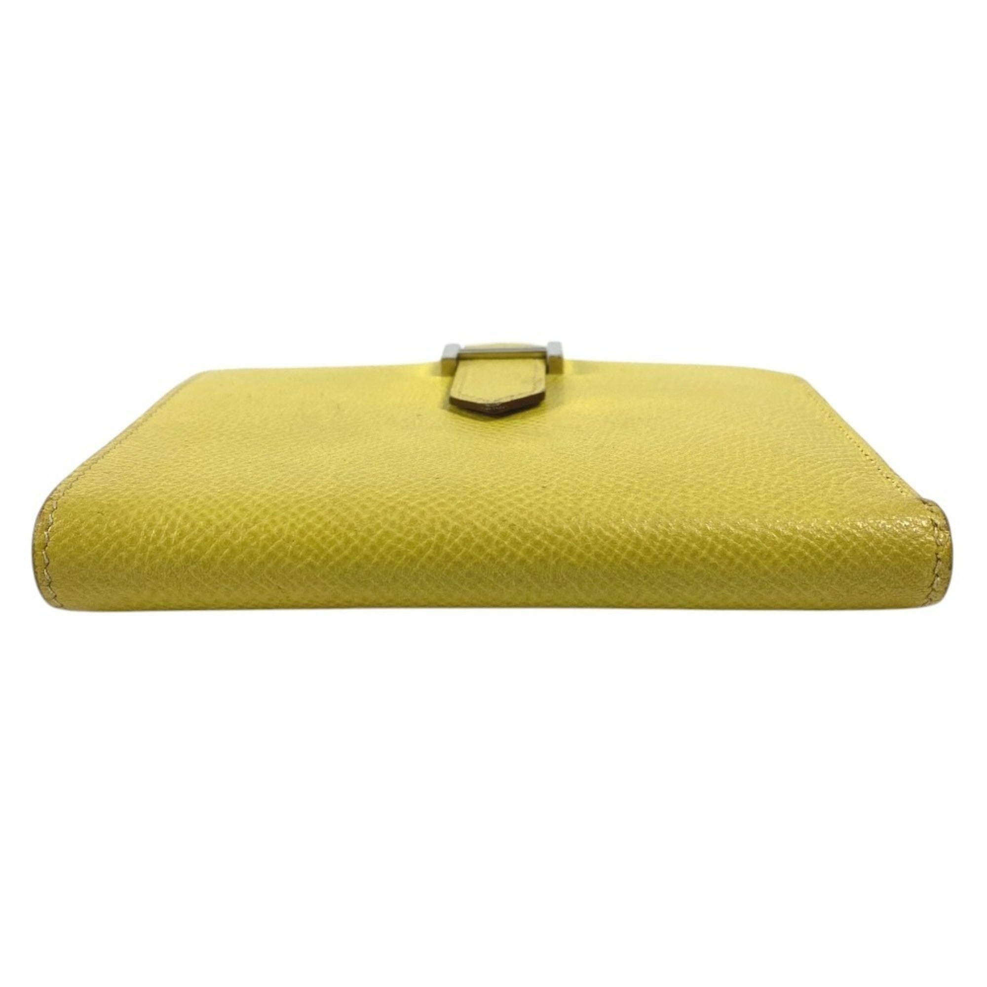 Hermes Pink Yellow Epsom Leather Wallet (Bi-Fold) (Pre-Owned)