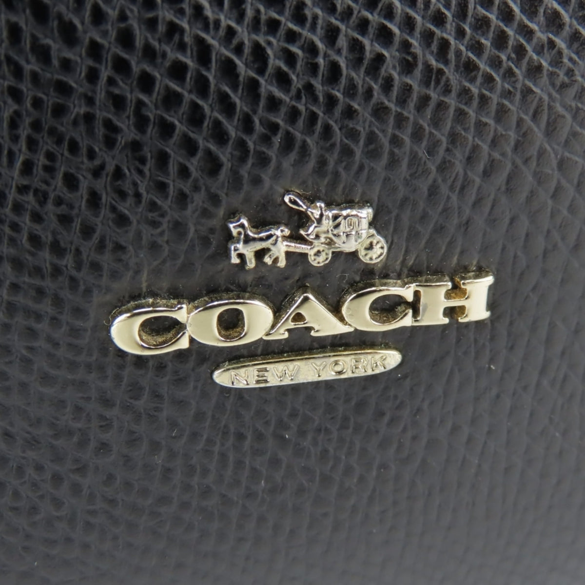 Coach Black Leather Tote Bag (Pre-Owned)