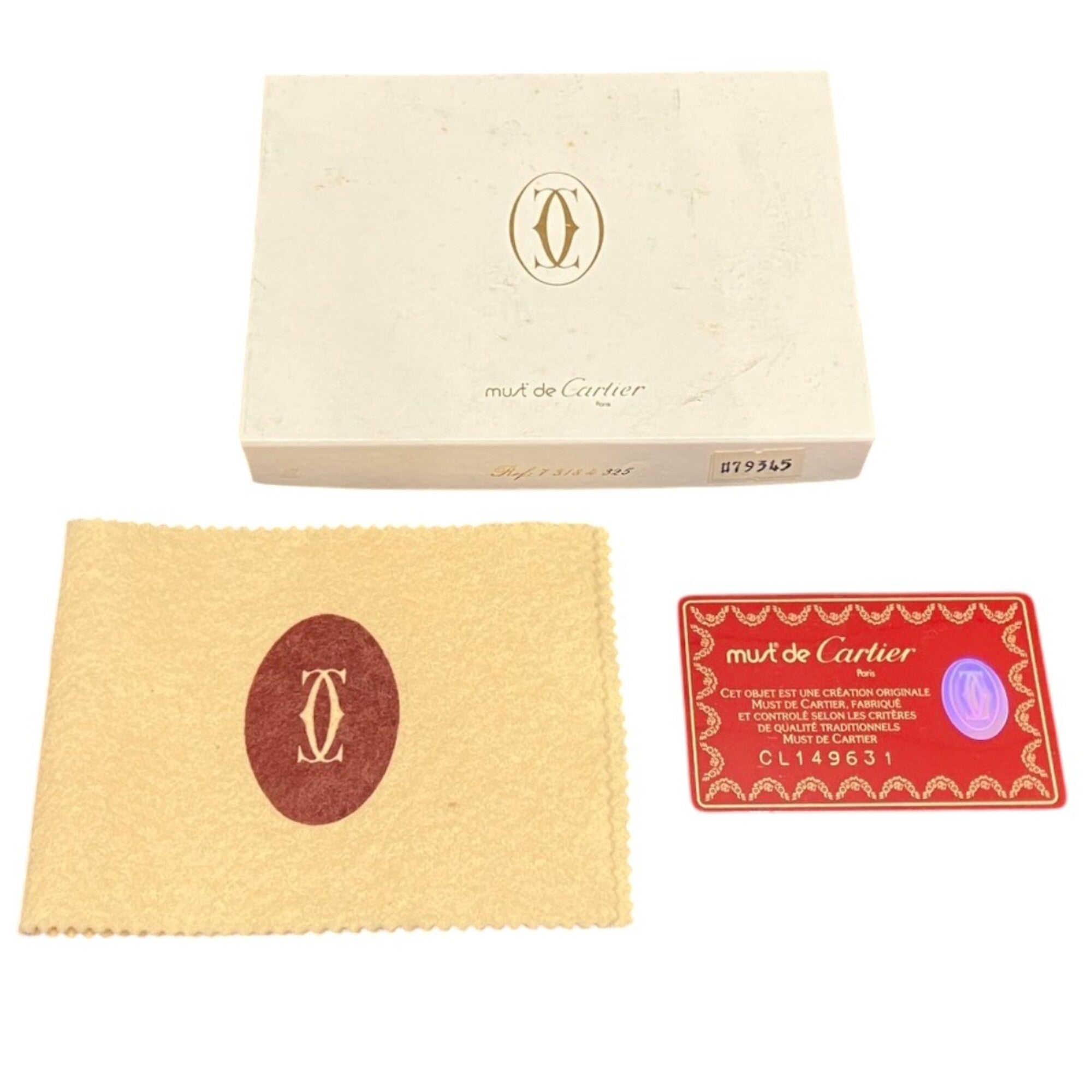 Cartier Bordeaux Leather Bill Wallet (Bi-Fold) (Pre-Owned)